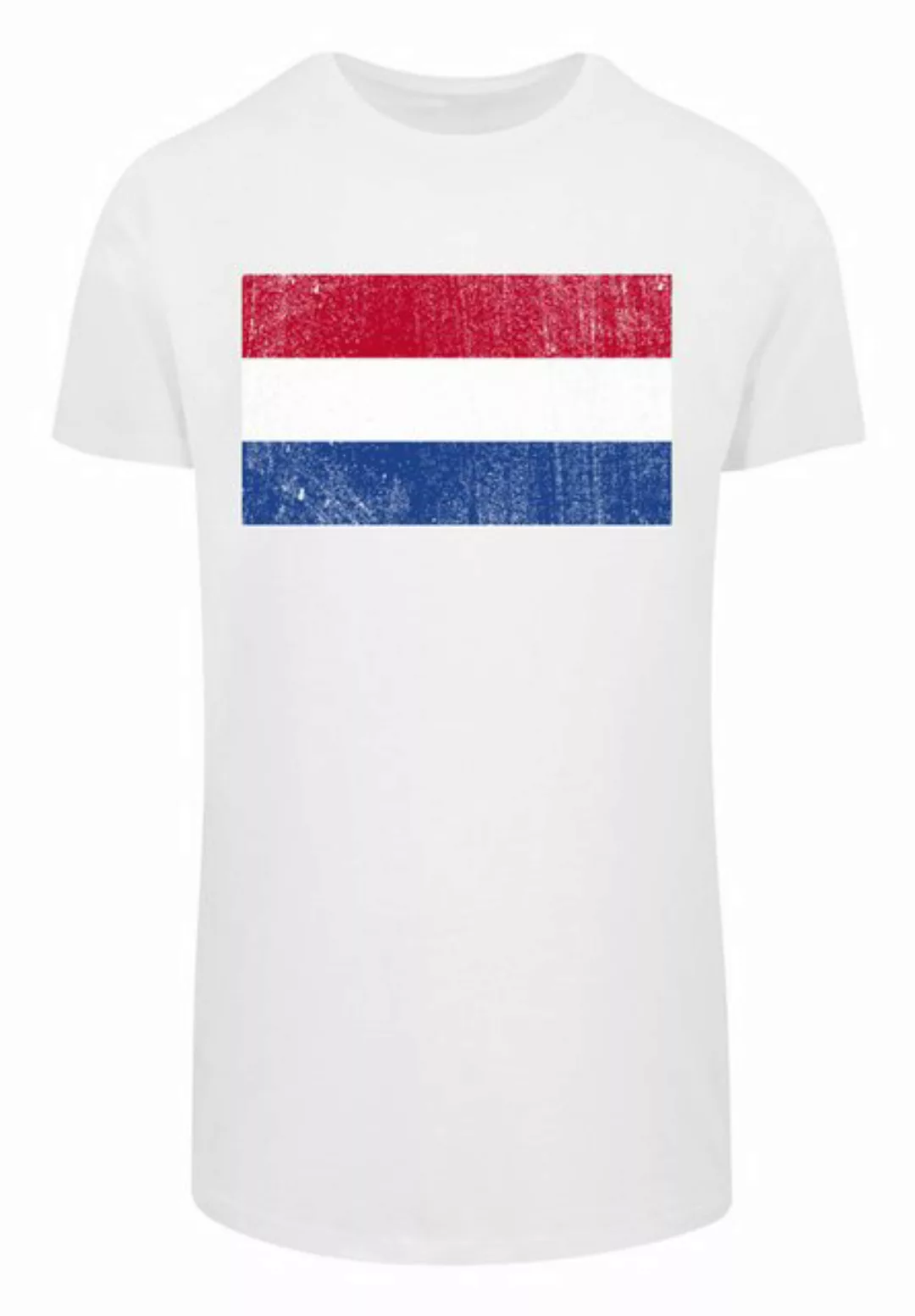 F4NT4STIC T-Shirt Netherlands NIederlande Holland Flagge distressed Print günstig online kaufen