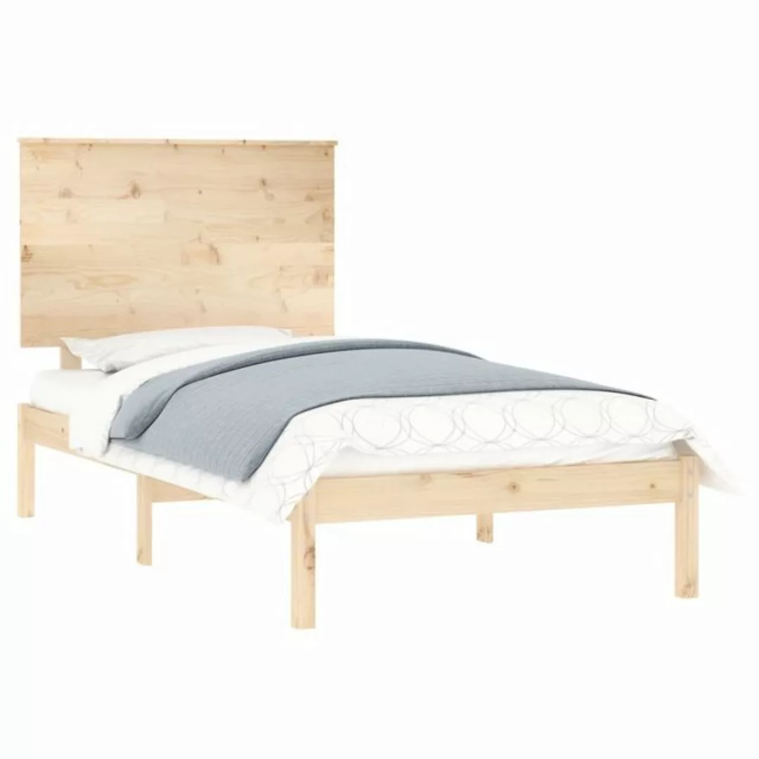 vidaXL Bett Massivholzbett ohne Matratze 100x200 cm Kiefernholz günstig online kaufen