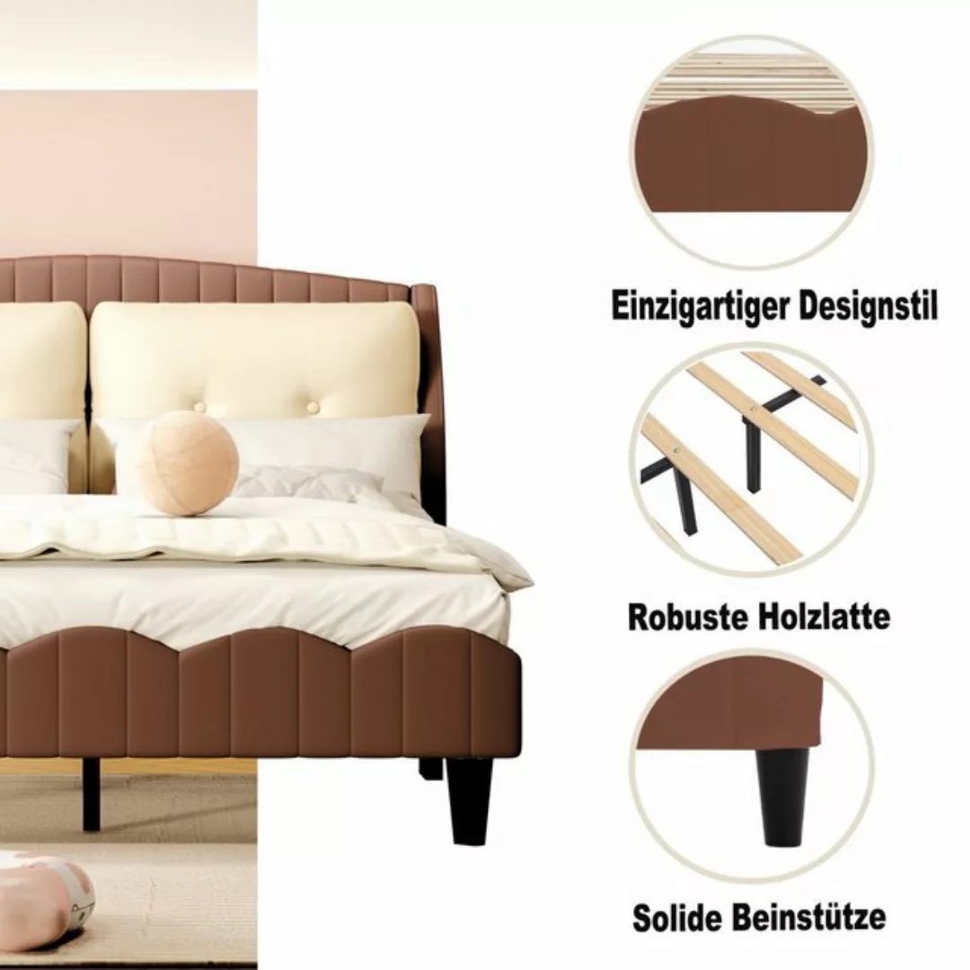 OKWISH Kinderbett Polsterbett Bett Stauraumbett Gästebett Doppelbett (Doppe günstig online kaufen
