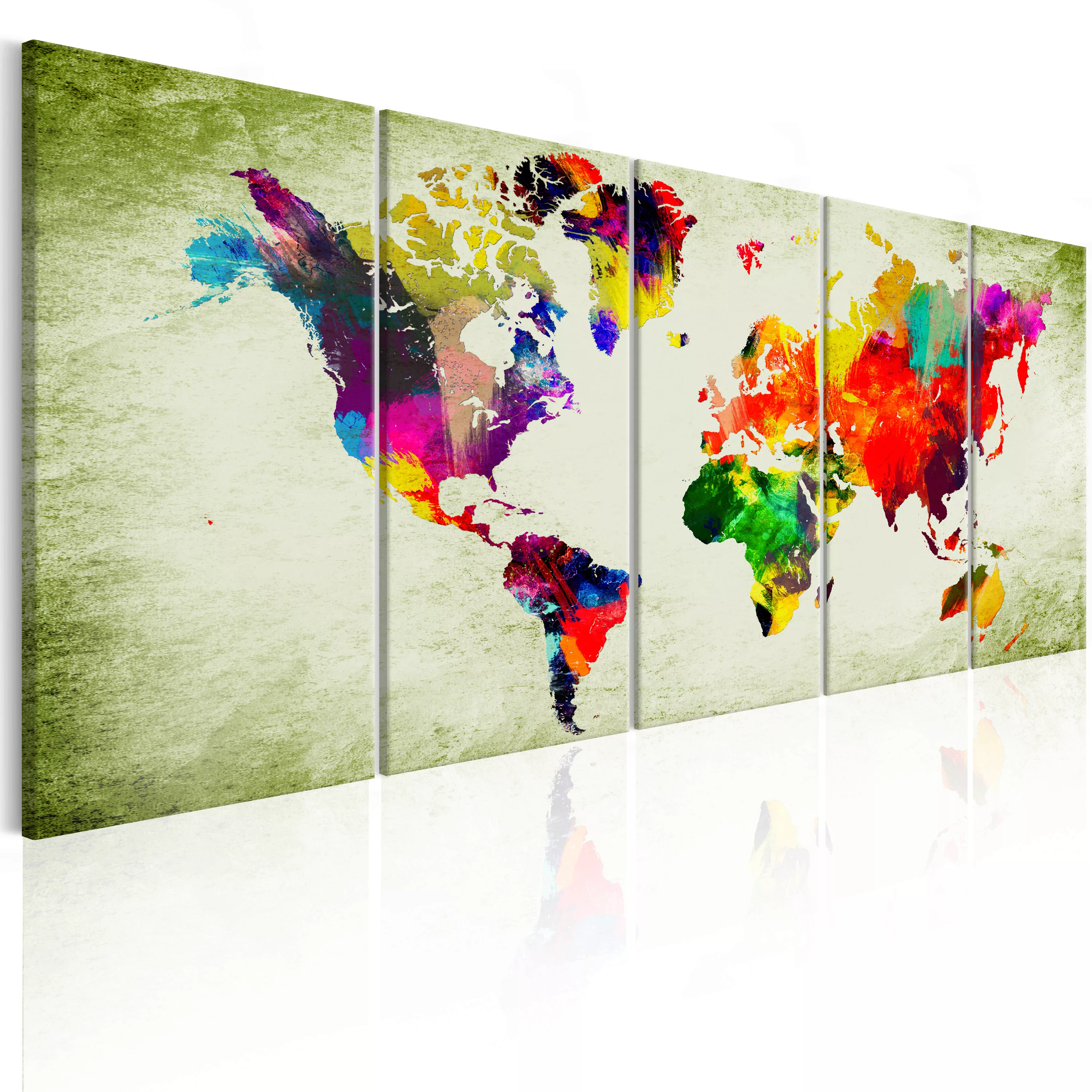 Wandbild - Colourful Continents günstig online kaufen
