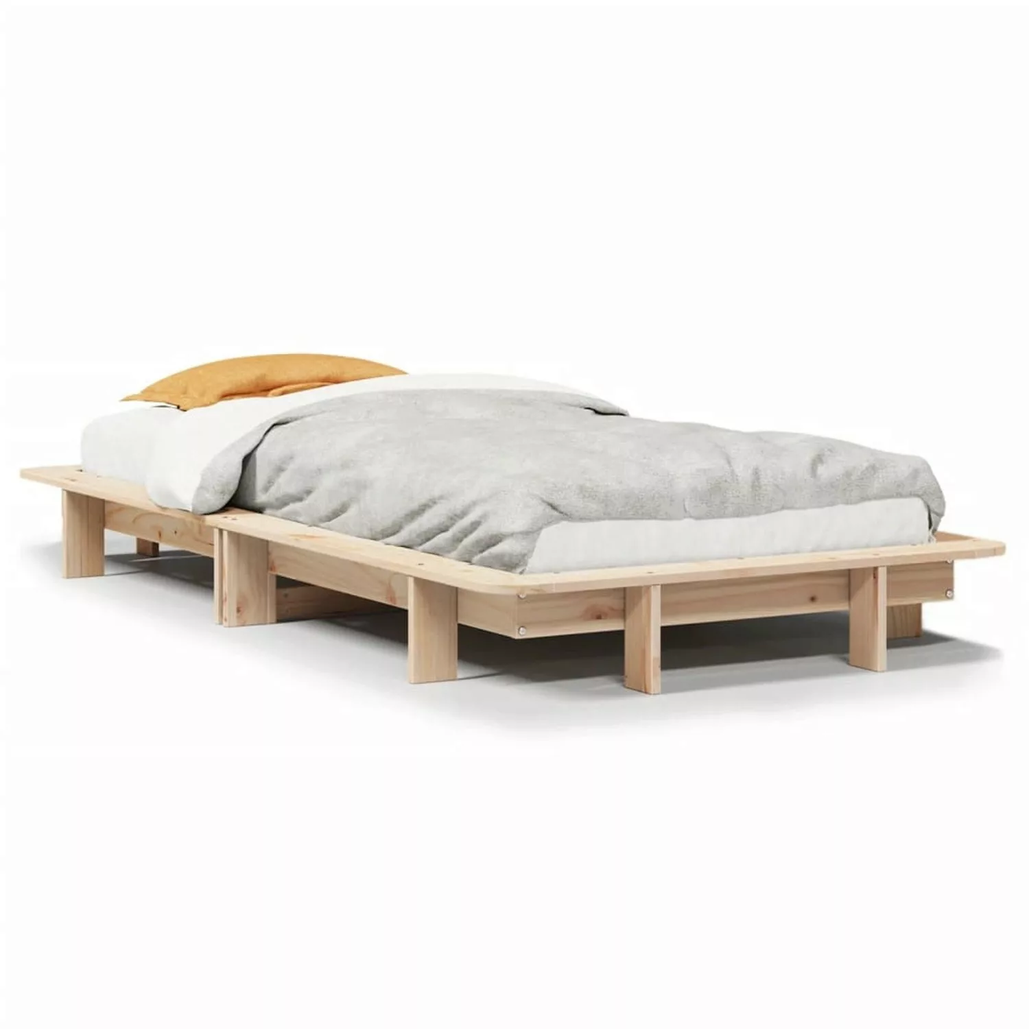 vidaXL Bett, Massivholzbett ohne Matratze 75x190 cm Kiefernholz günstig online kaufen