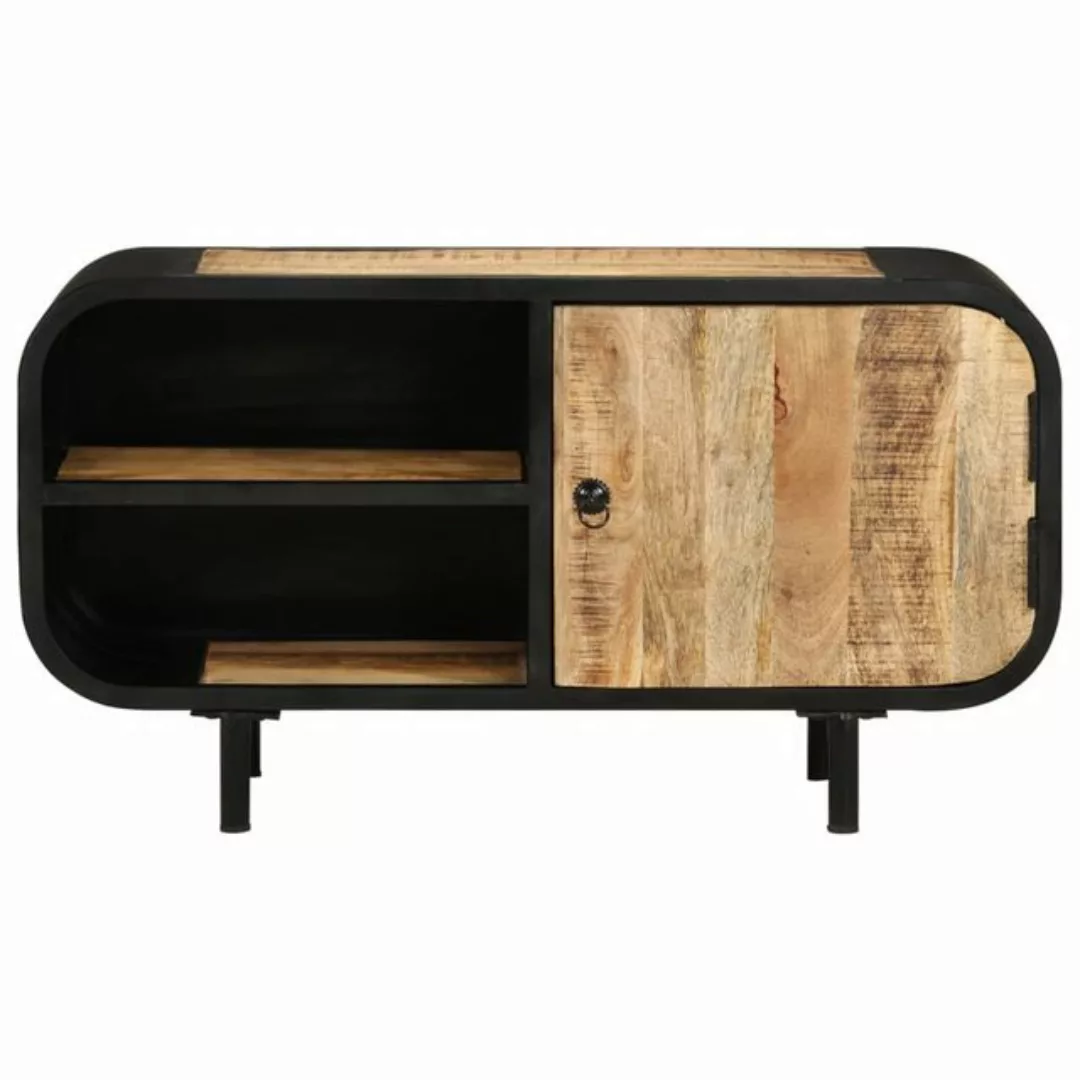 vidaXL TV-Schrank TV-Schrank 90x30x48 cm Raues Mangoholz Lowboard günstig online kaufen