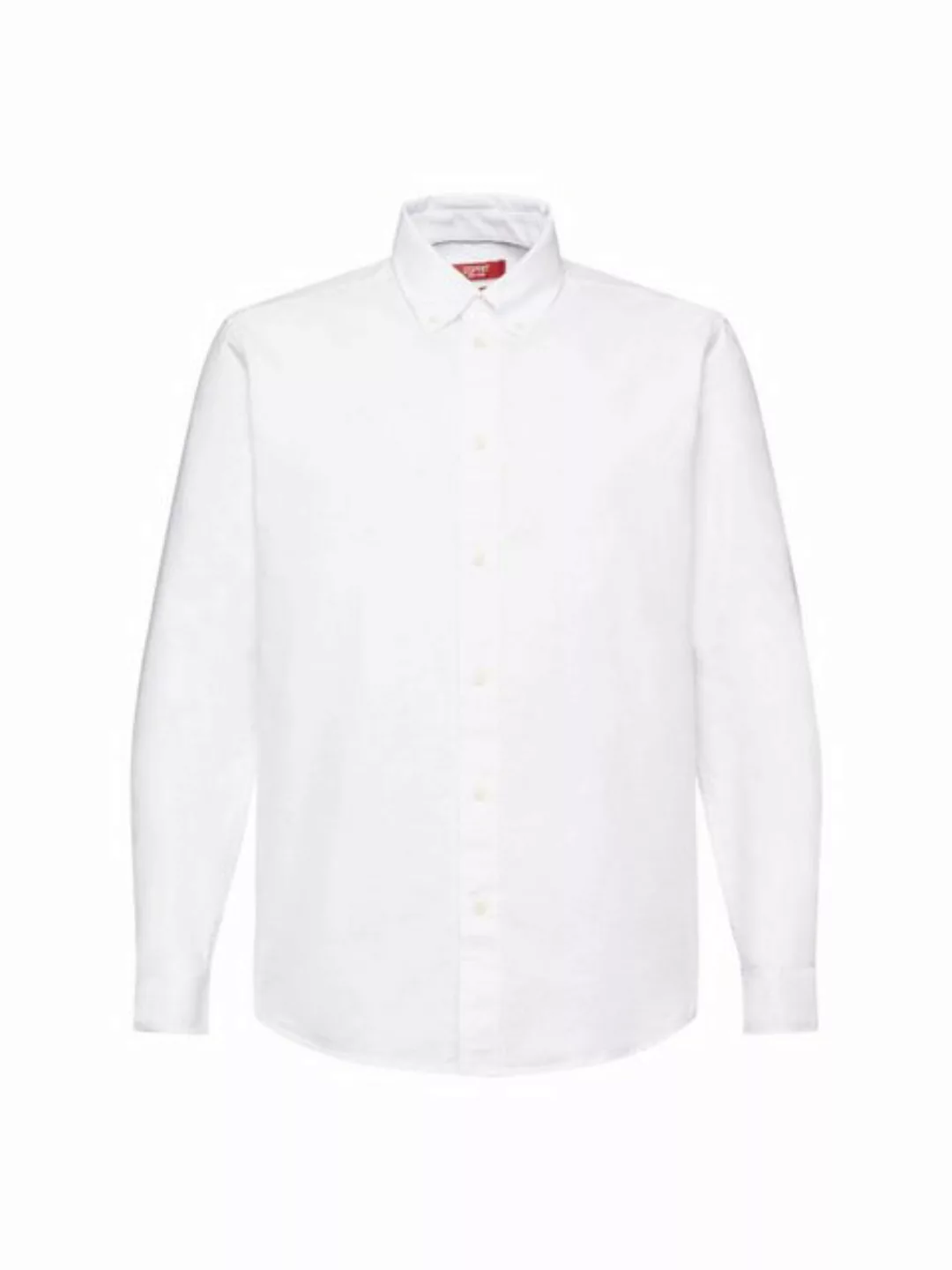 Esprit Langarmhemd Button-Down-Hemd aus Baumwollpopeline günstig online kaufen