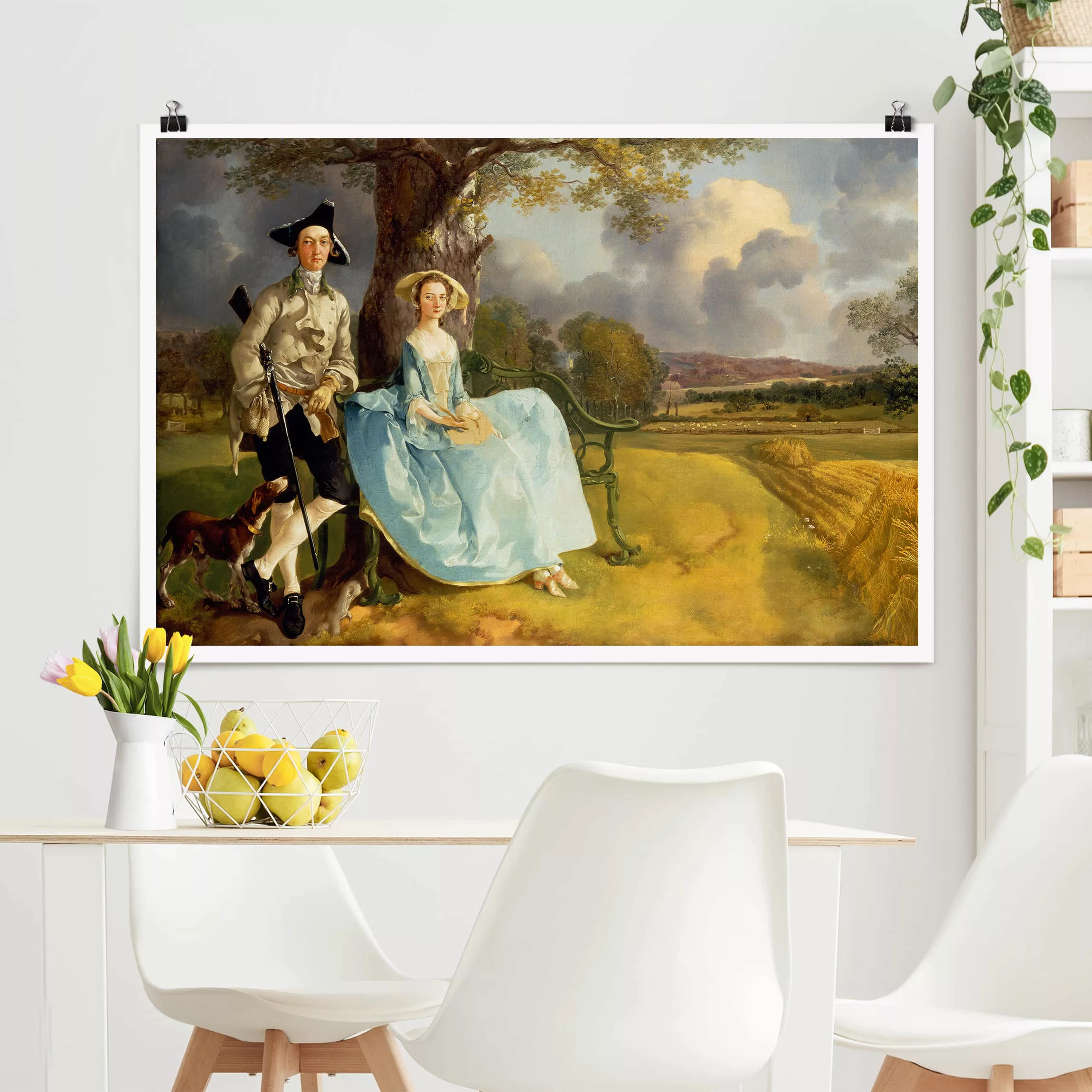 Poster Kunstdruck - Querformat Thomas Gainsborough - Das Ehepaar Andrews günstig online kaufen