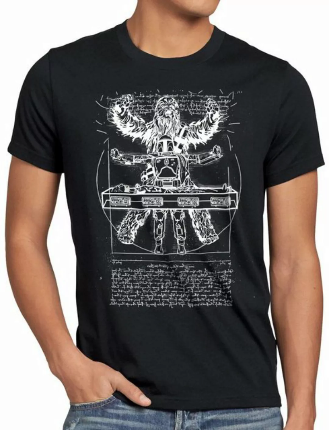 style3 T-Shirt Vitruvianischer Wookiee boba star krieg wars imperium der st günstig online kaufen