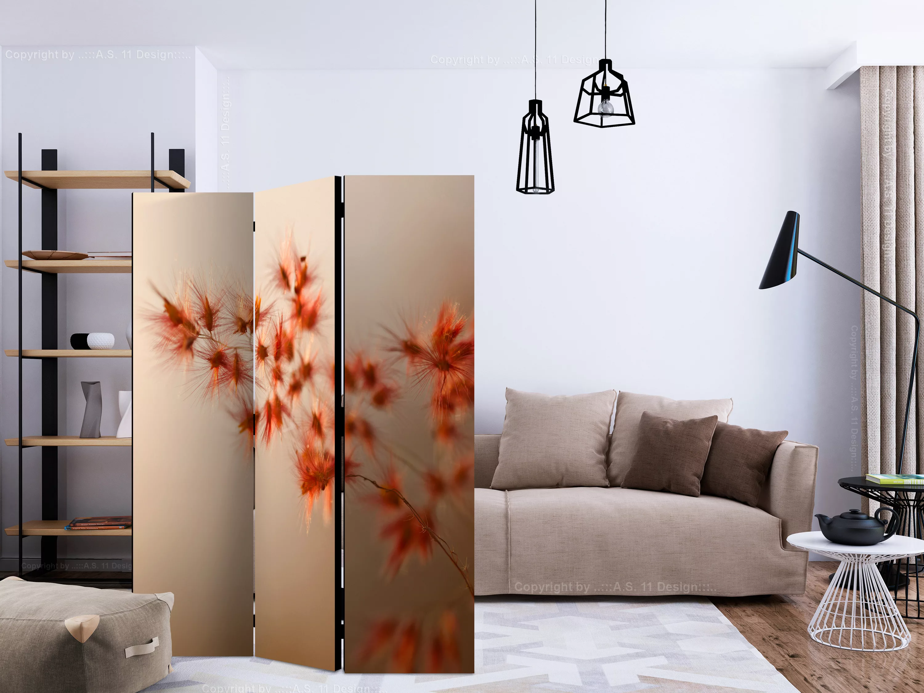 3-teiliges Paravent - Closer To Nature [room Dividers] günstig online kaufen