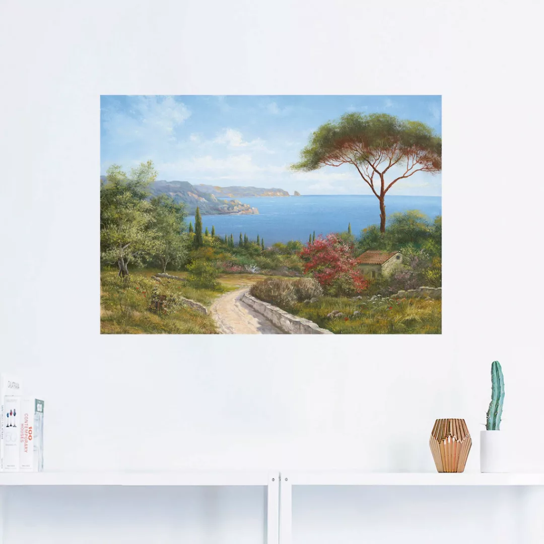 Artland Wandbild "Haus am Meer", Gewässer, (1 St.), als Leinwandbild, Poste günstig online kaufen