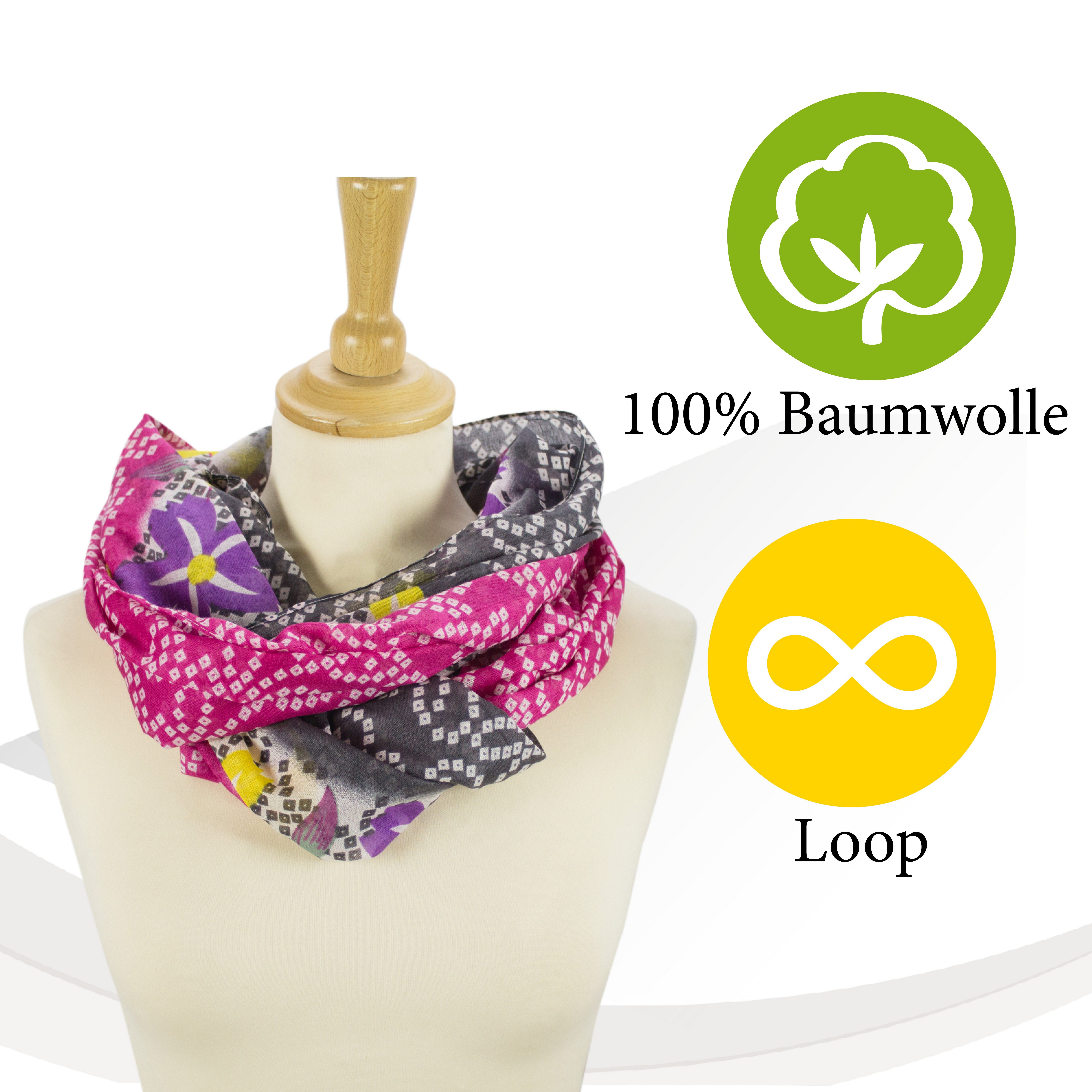 Sunsa Loop Damen Loop Schal 100% günstig online kaufen