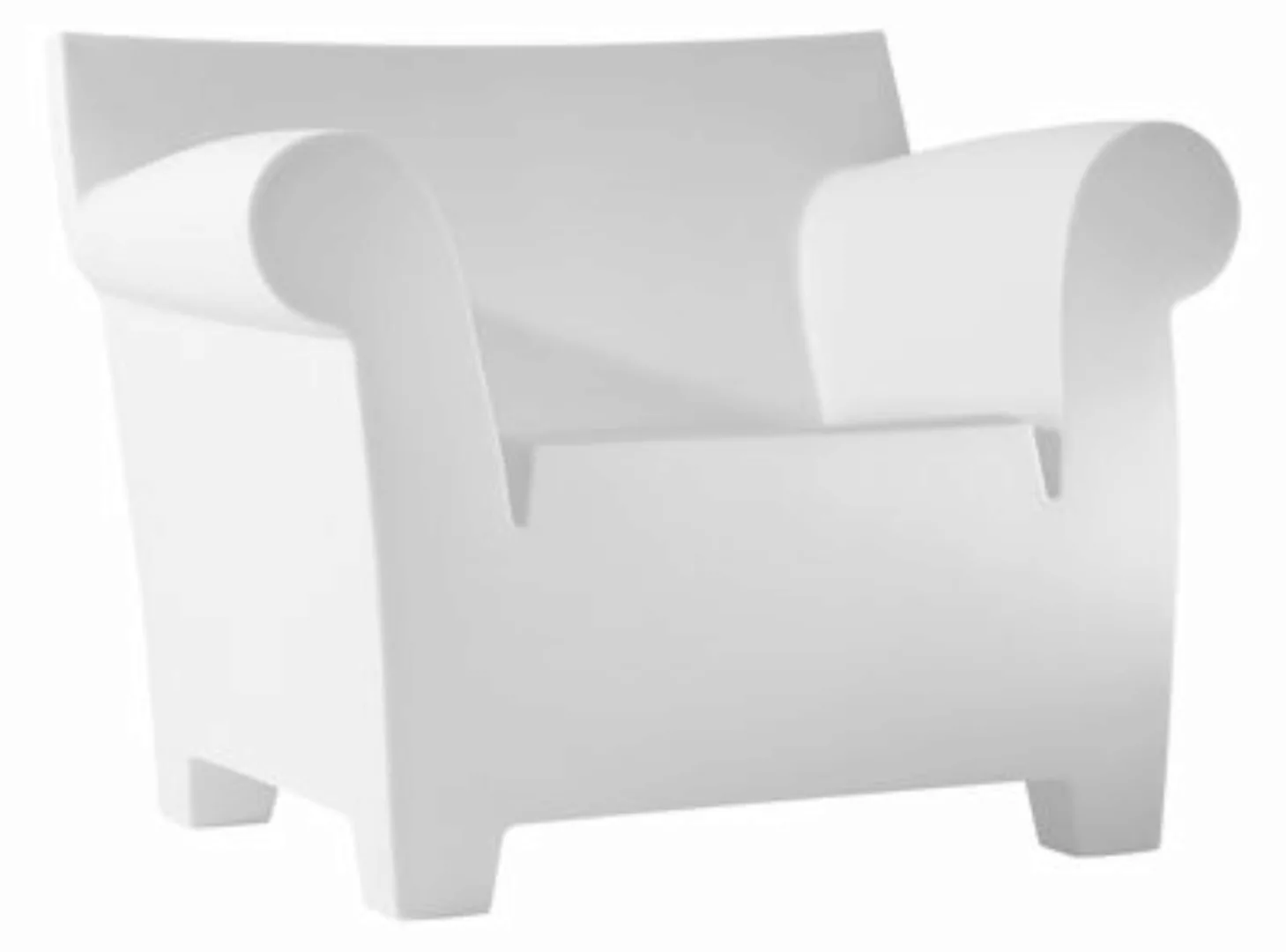 Kartell - Bubble Club Outdoor Sessel - weiß/durchgefärbtes Polyethylen/105x günstig online kaufen
