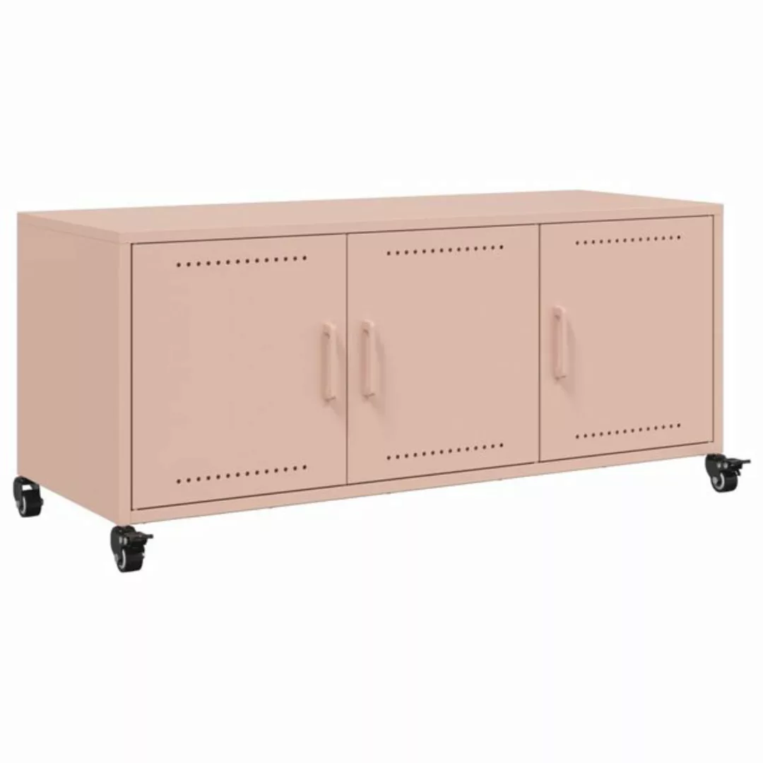 vidaXL TV-Schrank TV-Schrank Rosa 100,5x39x43,5 cm Kaltgewalzter Stahl (1-S günstig online kaufen