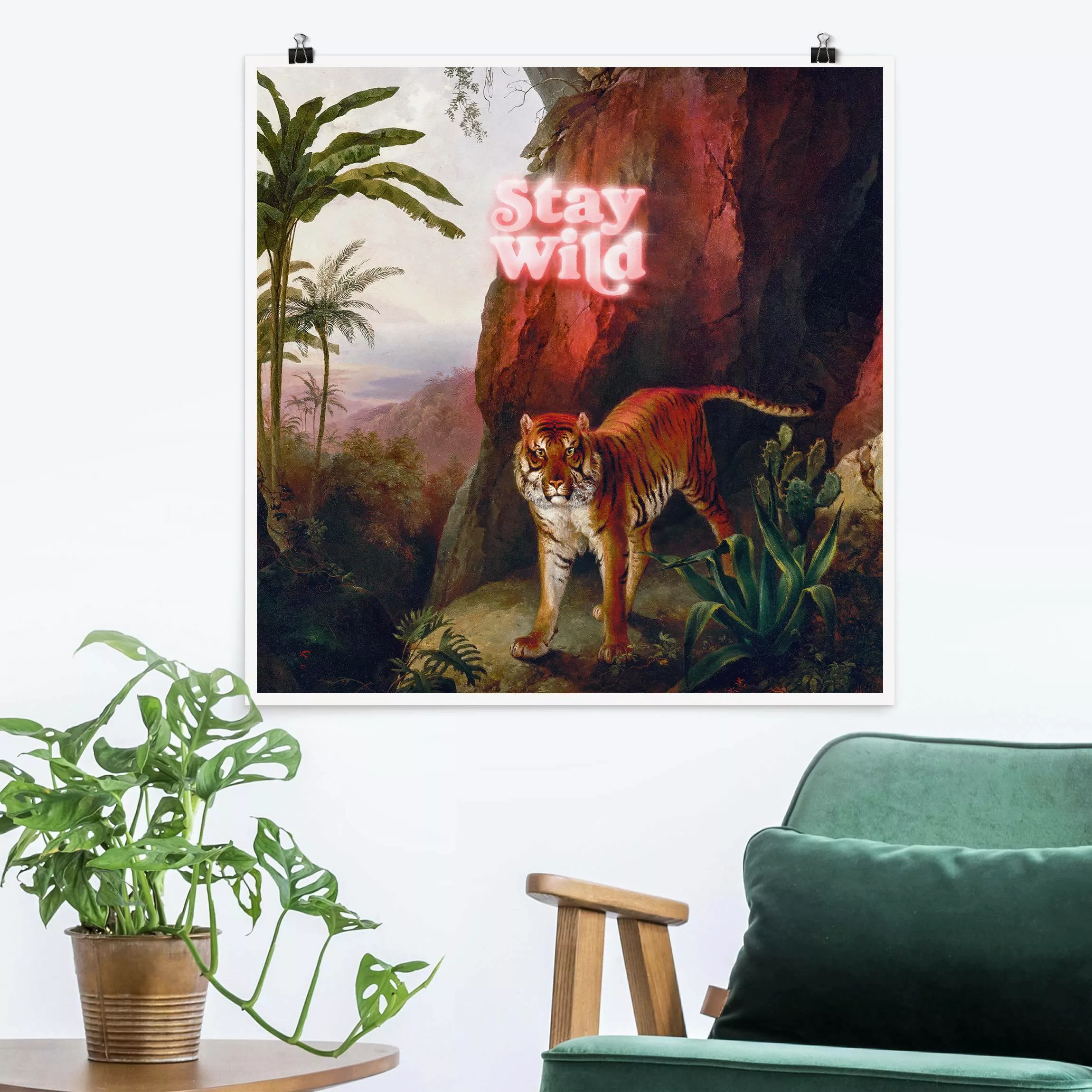 Poster Stay Wild Tiger günstig online kaufen