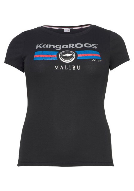 KangaROOS T-Shirt mit Label Metallic Print günstig online kaufen