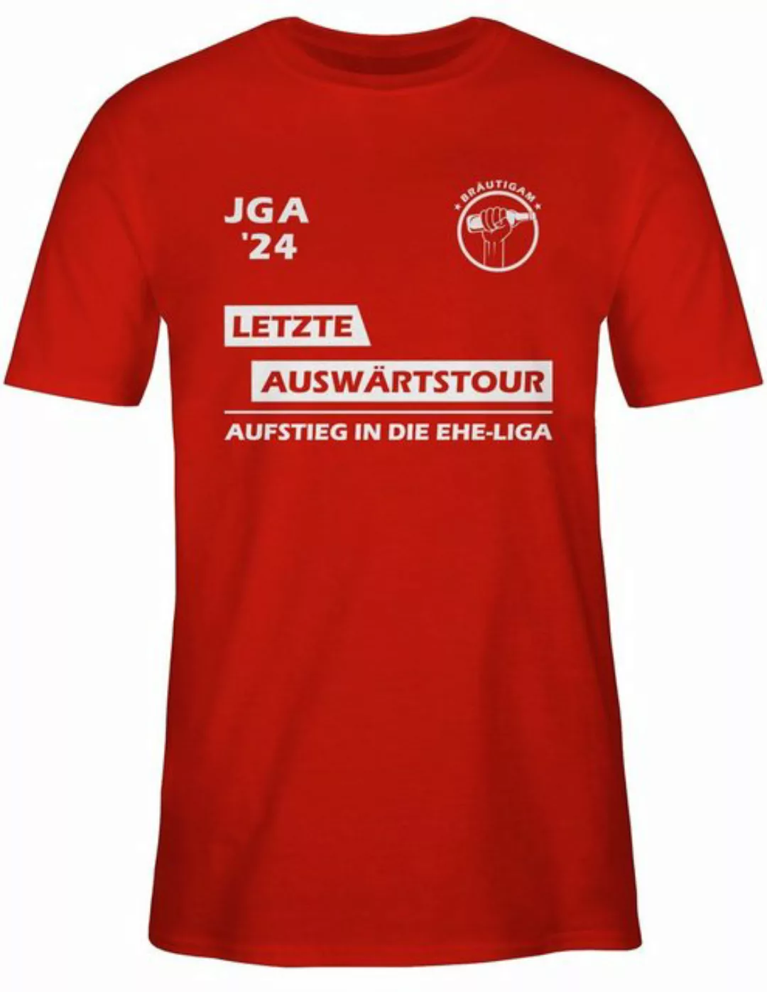 Shirtracer T-Shirt Letzte Auswärtstour - JGA 2024 I Team Bräutigam JGA Männ günstig online kaufen