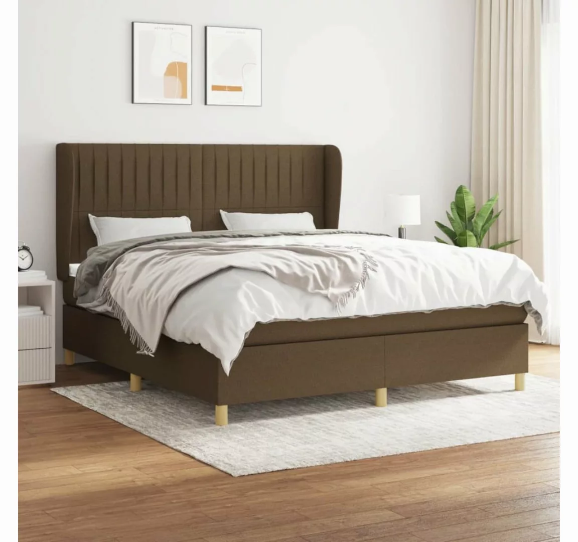 vidaXL Boxspringbett Bett Boxspringbett mit Matratze & Topper Stoff verschi günstig online kaufen