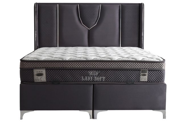 Villa Möbel Boxspringbett LadySoft, XXL-Bettkasten mit Gasdruckfedern  mühe günstig online kaufen