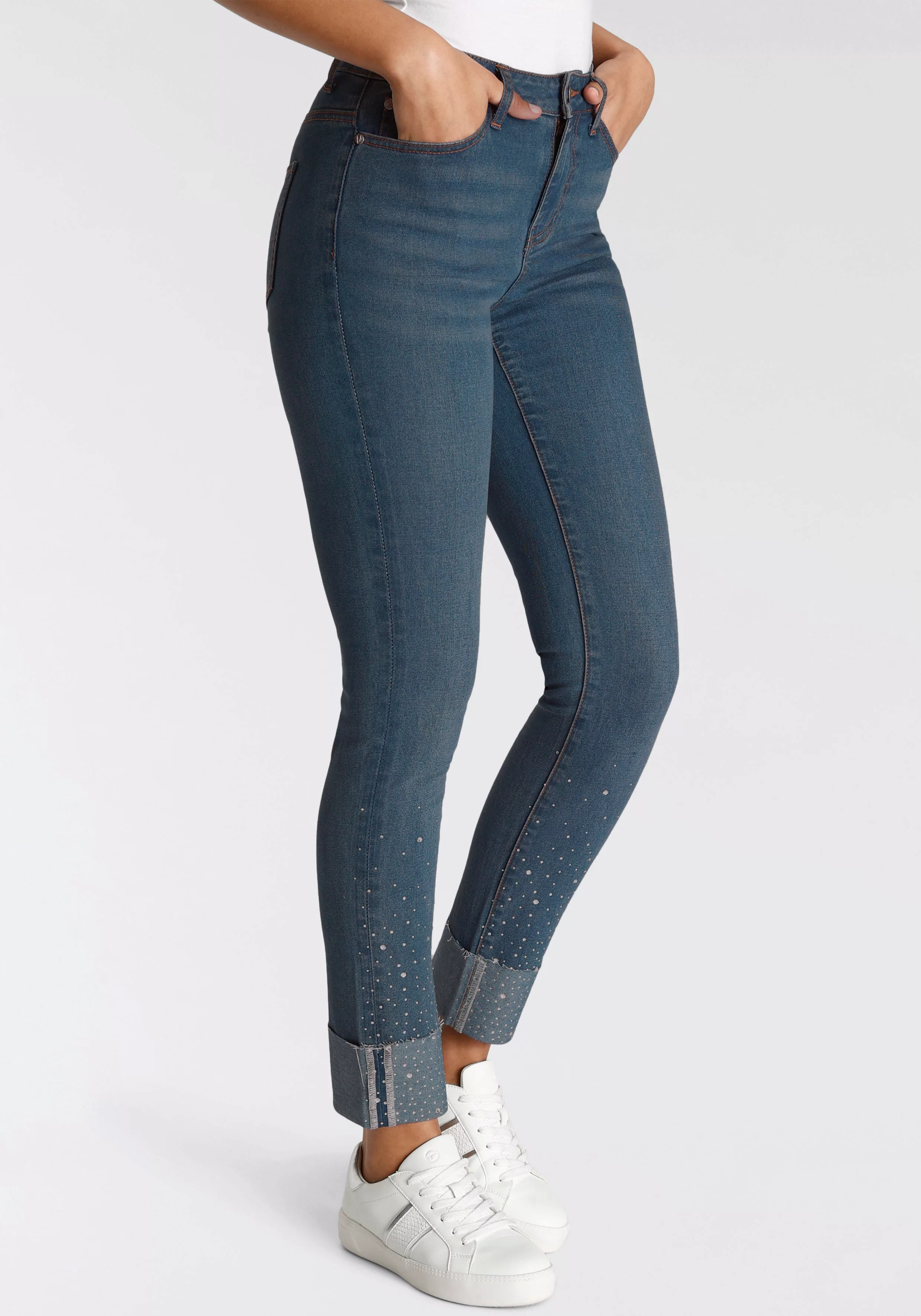 Bruno Banani 7/8-Jeans, Glitzer-Details NEUE KOLLEKTION günstig online kaufen