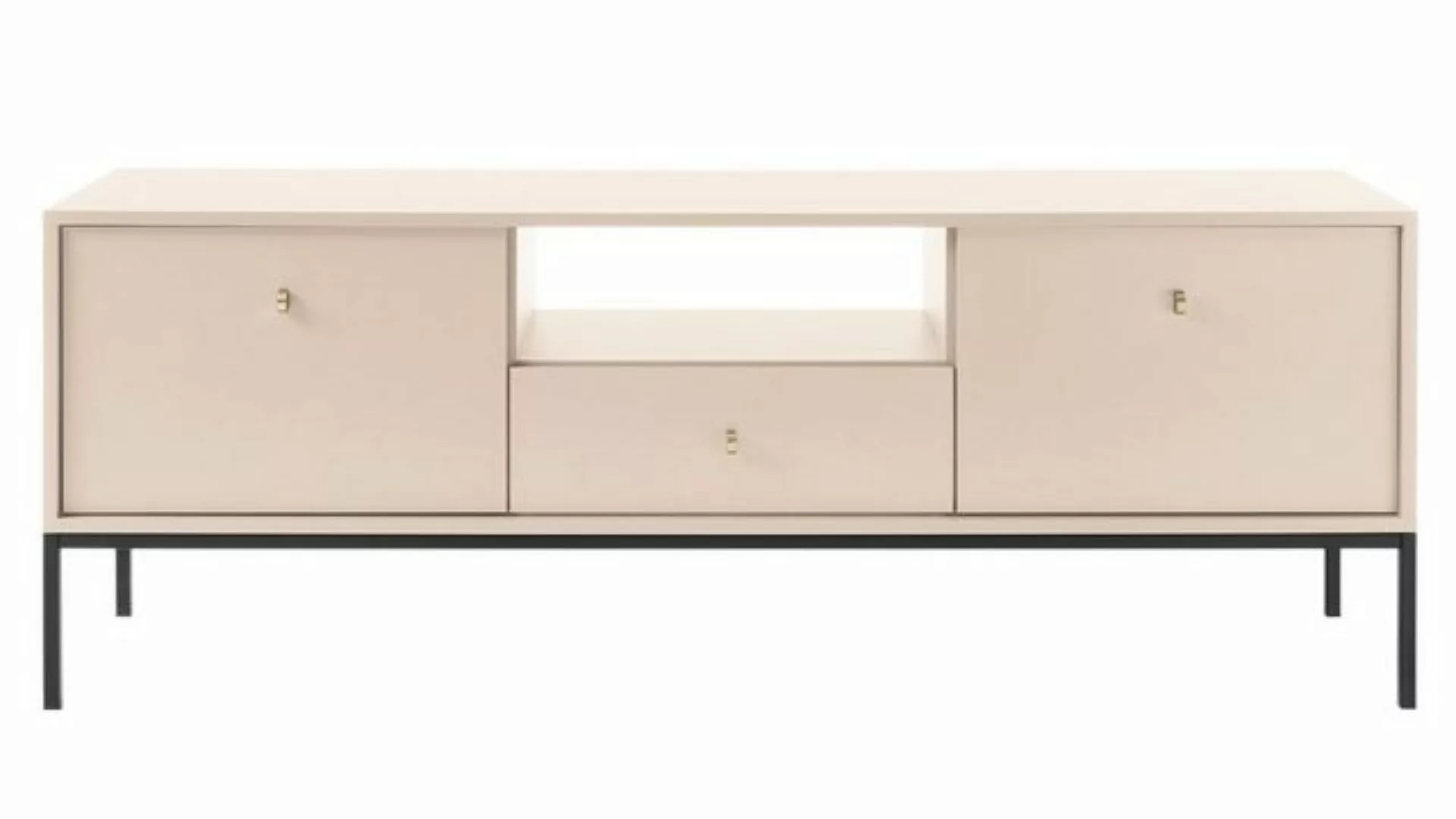 MIRJAN24 TV-Schrank Mono Beige MRTV154 (mit Schublade und 2 Türen) Griffe a günstig online kaufen