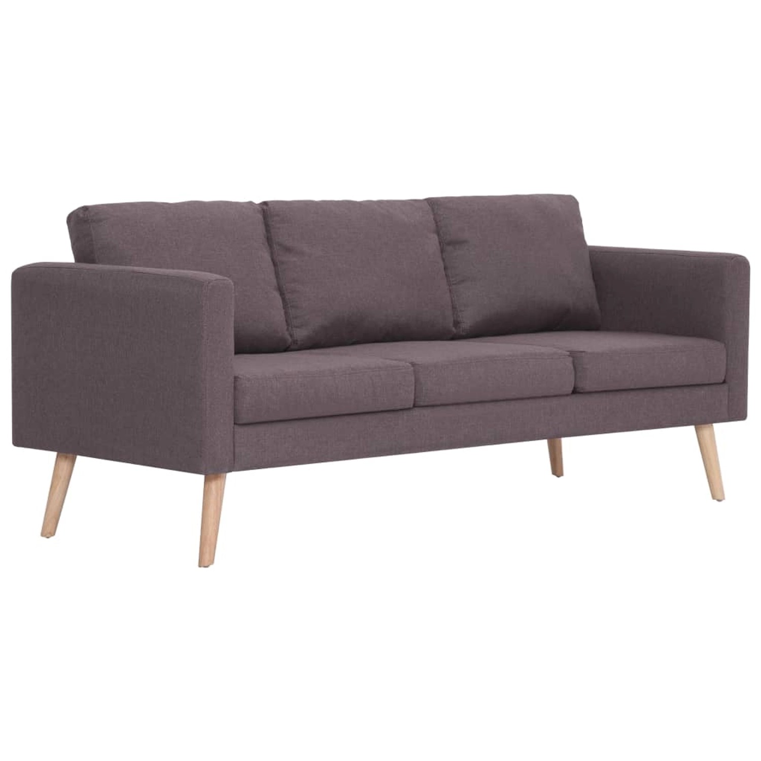 vidaXL Sofa 3-Sitzer-Sofa Stoff Taupe Couch günstig online kaufen