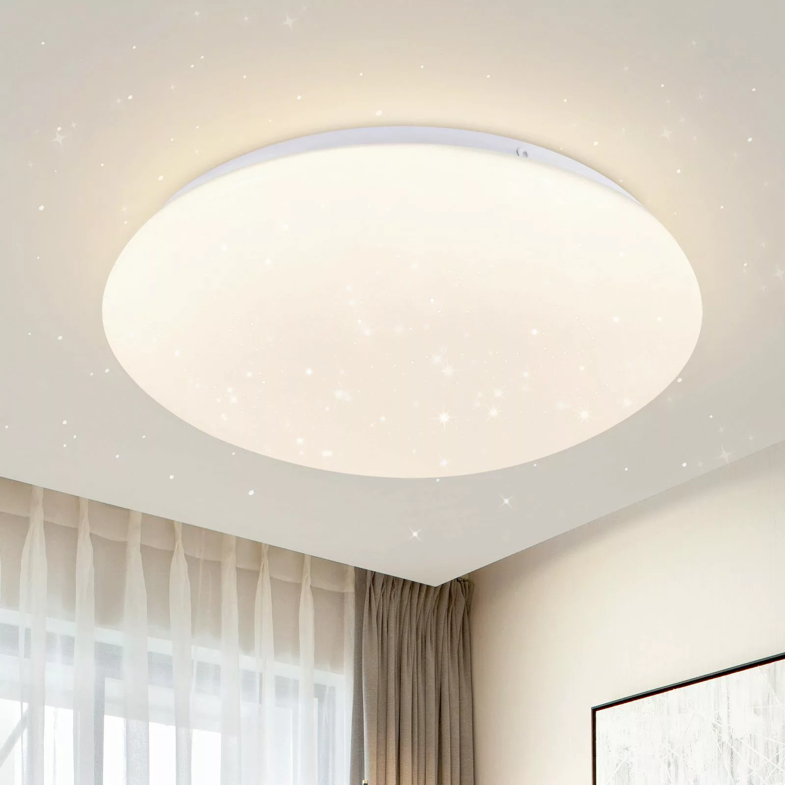Nettlife LED Deckenleuchte Kinderzimmer Weiß Rund günstig online kaufen