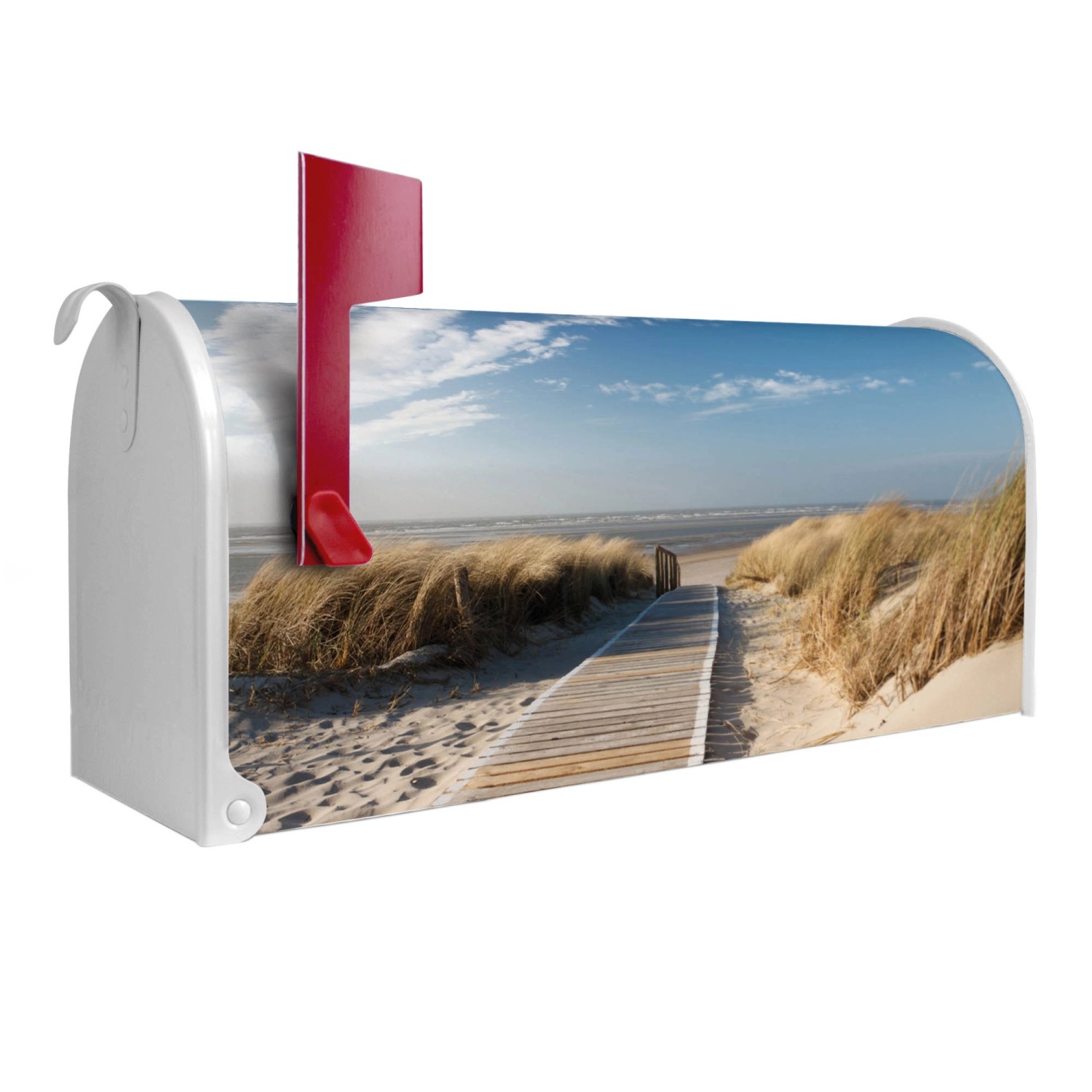 Banjado Amerikanischer Briefkasten Weiß 48x22x16cm US Mailbox Letterbox Pos günstig online kaufen