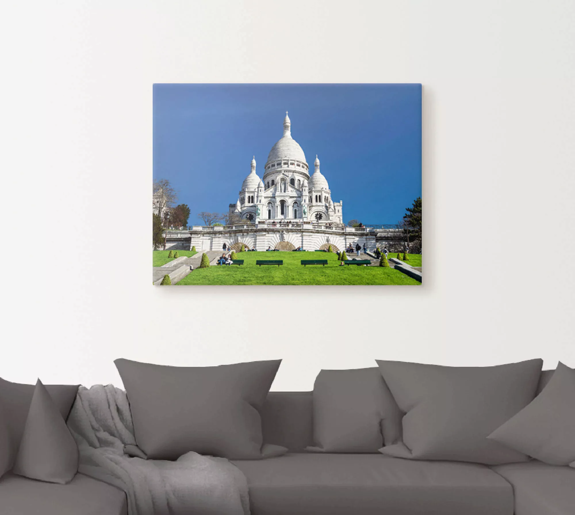 Artland Leinwandbild "Paris Sacre Coeur", Gebäude, (1 St.), auf Keilrahmen günstig online kaufen