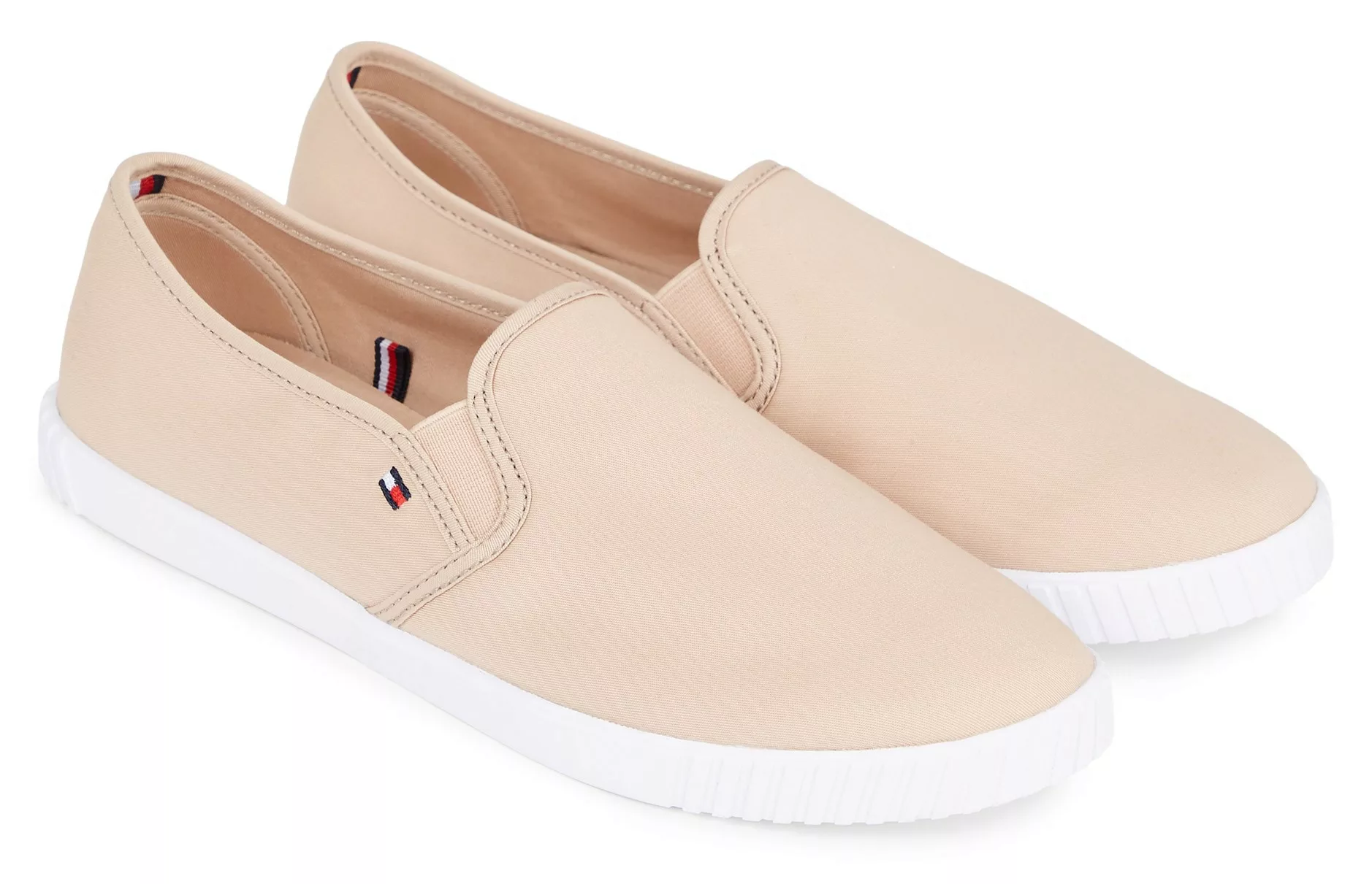 Tommy Hilfiger Slipper "CANVAS SLIP-ON SNEAKER", Freizeitschuh, Slip On Sne günstig online kaufen