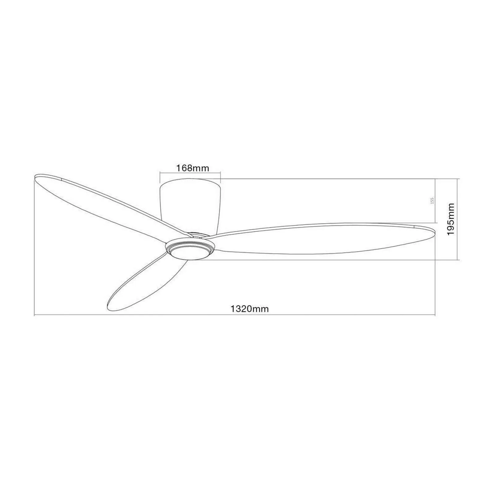 Beacon Deckenventilator Airfusion Radar schwarz 132 cm leise günstig online kaufen