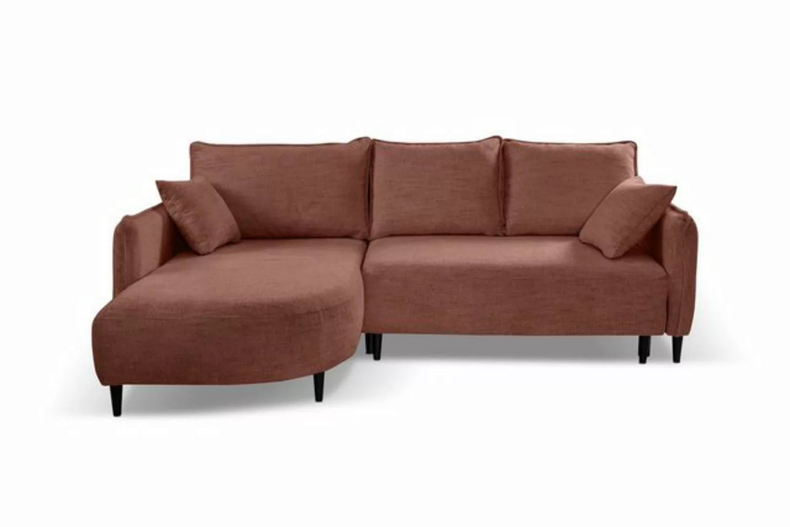 Beautysofa Ecksofa SYCYLIA, mit Schlaffunktion und Bettkasten günstig online kaufen