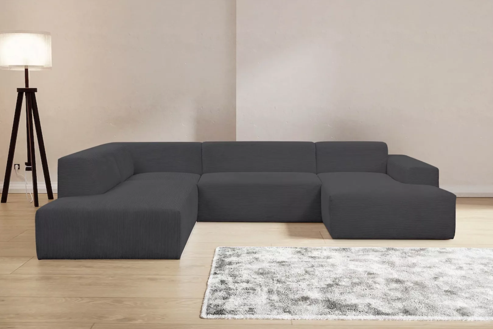 WERK2 Wohnlandschaft "Zeus viel Platz, Breite 330cm, modern und zeitlos, U- günstig online kaufen