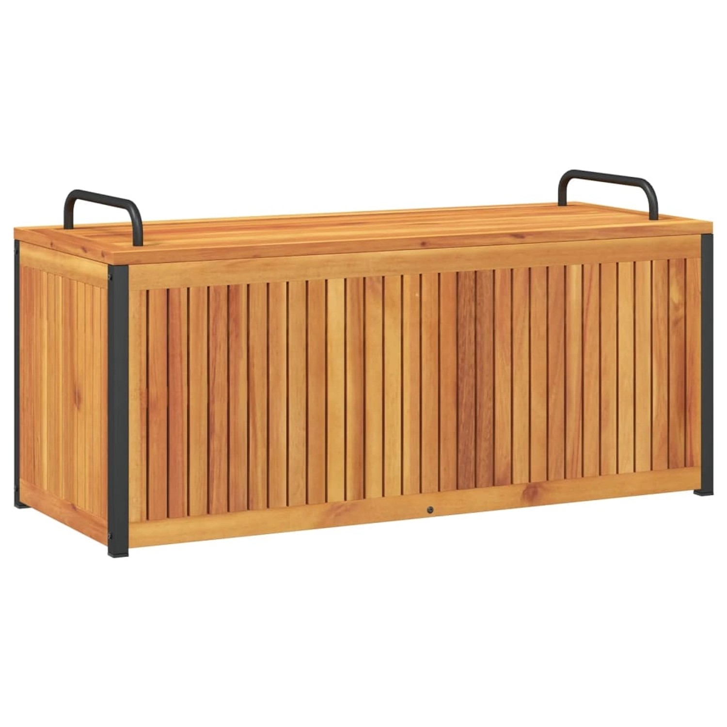 vidaXL Gartenbox 110x45x42/53 cm Massivholz Akazie und Stahl günstig online kaufen