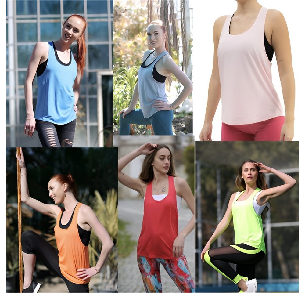 Leggings Park Tanktop Damen Shirt Trägershirt Ärmellos Tanktop Loose Sport günstig online kaufen