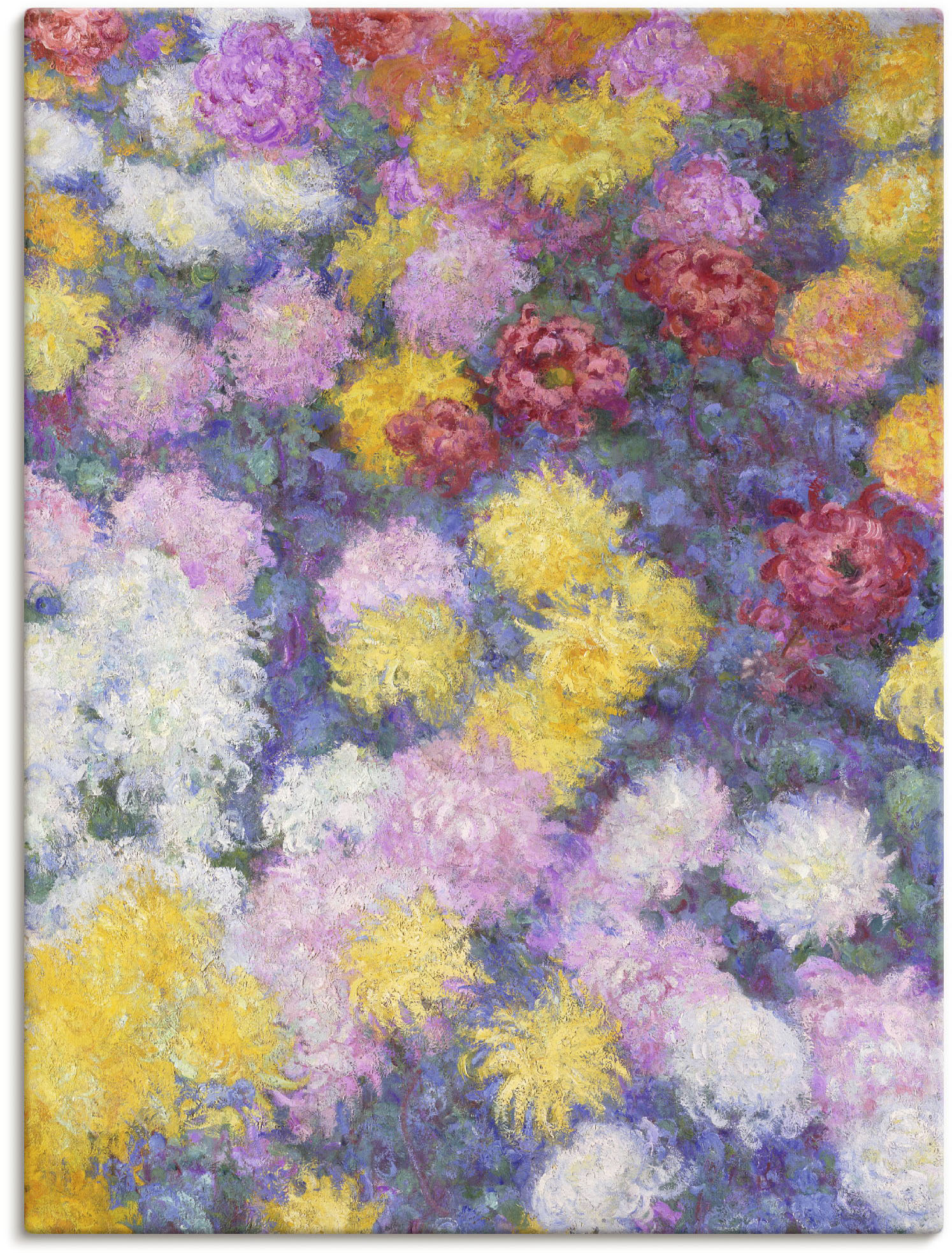 Artland Leinwandbild "Chrysanthemen. 1897", Blumenwiese, (1 St.), auf Keilr günstig online kaufen