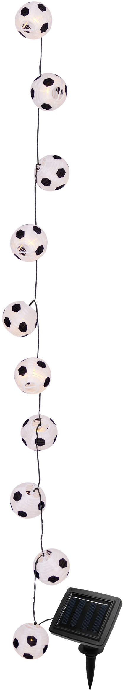 Näve "Solar-Lichterkette ""Fußball"", mit 20 LEDs" schwarz/weiß günstig online kaufen