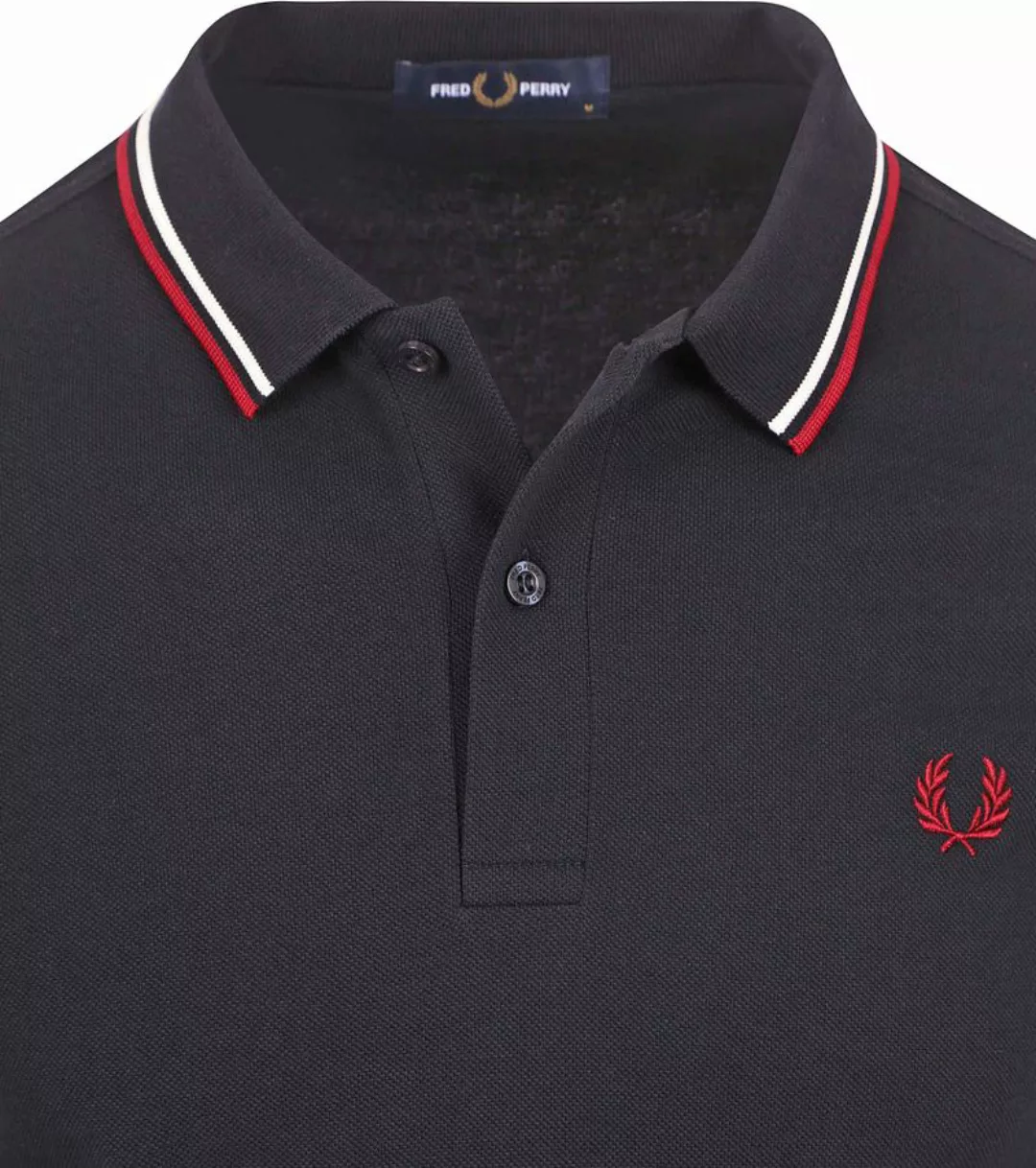 Fred Perry Langarm-Poloshirt Navy T55 - Größe M günstig online kaufen