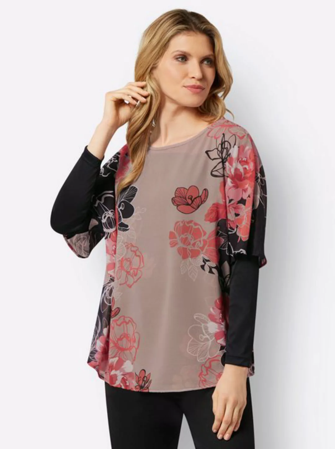 Sieh an! Klassische Bluse Georgettebluse günstig online kaufen
