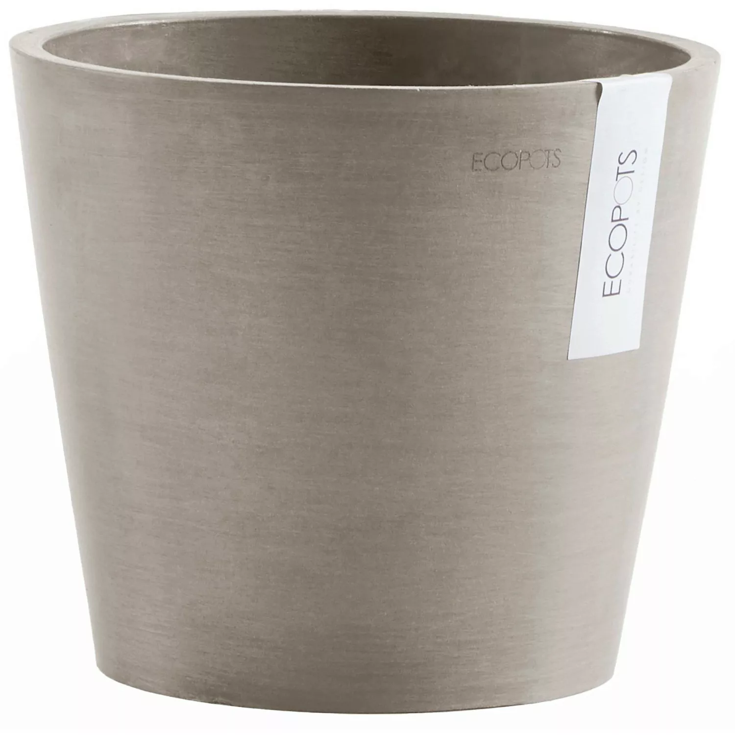 Ecopots Pflanztopf Amsterdam Braungrau 20 cm günstig online kaufen