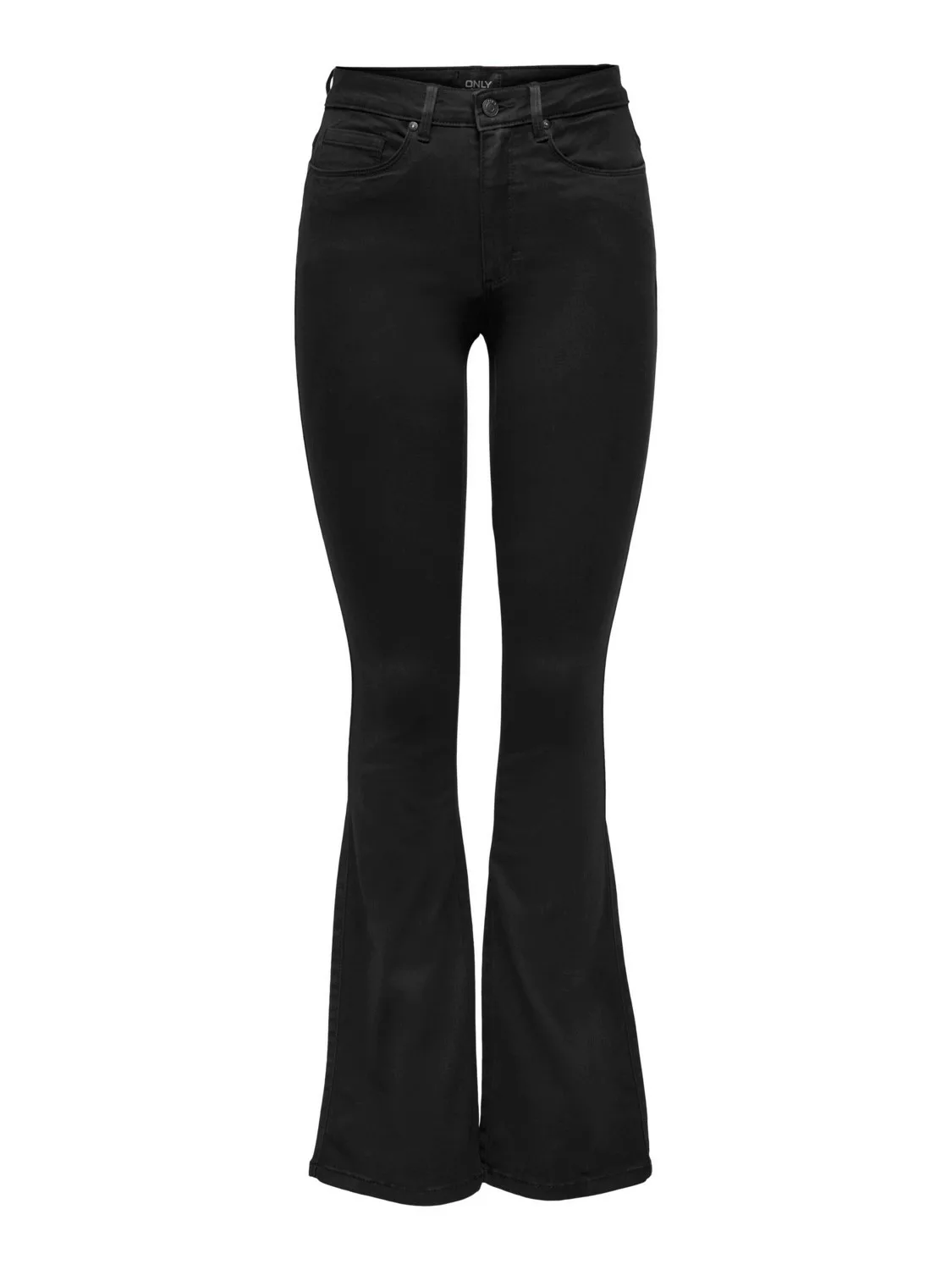 Only Damen Jeans ONLROYAL FLARE 600 Flared Fit - Schwarz - Black günstig online kaufen
