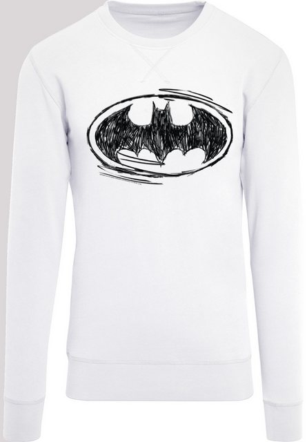 F4NT4STIC Kapuzenpullover Herren Batman Sketch Logo with Light Crew sweatsh günstig online kaufen