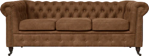 Home affaire Chesterfield-Sofa "Aarburg", aufwändige Knopfheftung und Ziern günstig online kaufen