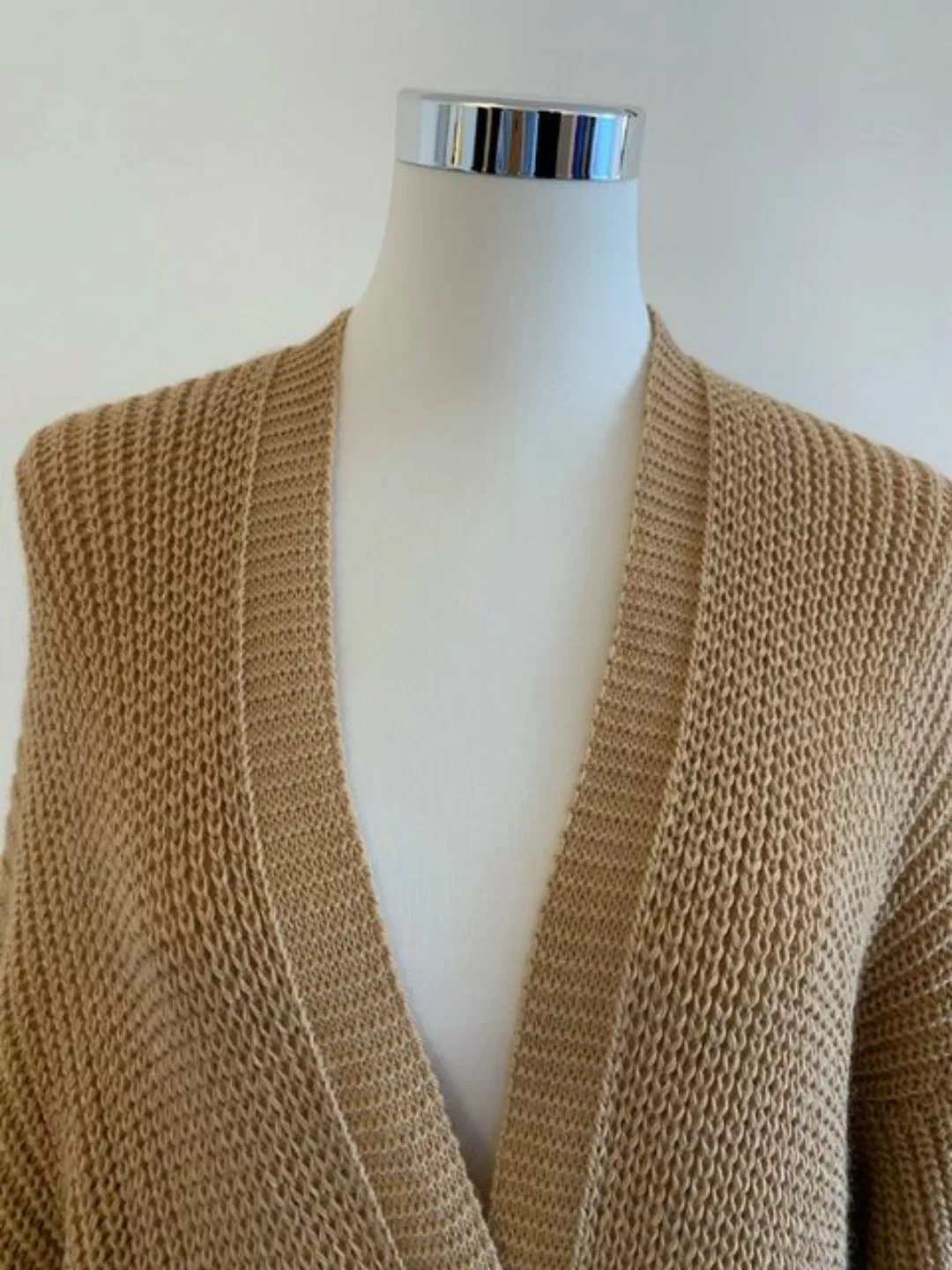 Lelü Fashion Strickjacke Timeless Elegance Longstrickcardigan Ballonärmeln günstig online kaufen