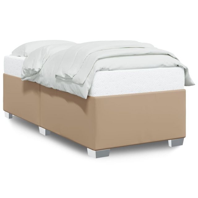 vidaXL Bett, Bettgestell Cappuccino-Braun 90x200 cm Kunstleder günstig online kaufen