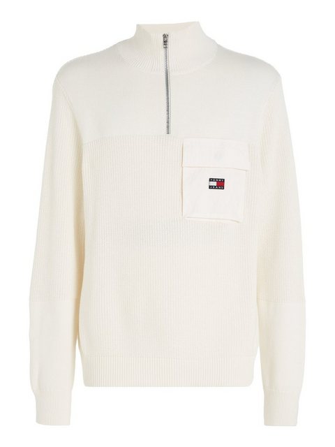 Tommy Jeans Troyer TJM REG MIX FABRIC TECH SWEATER günstig online kaufen