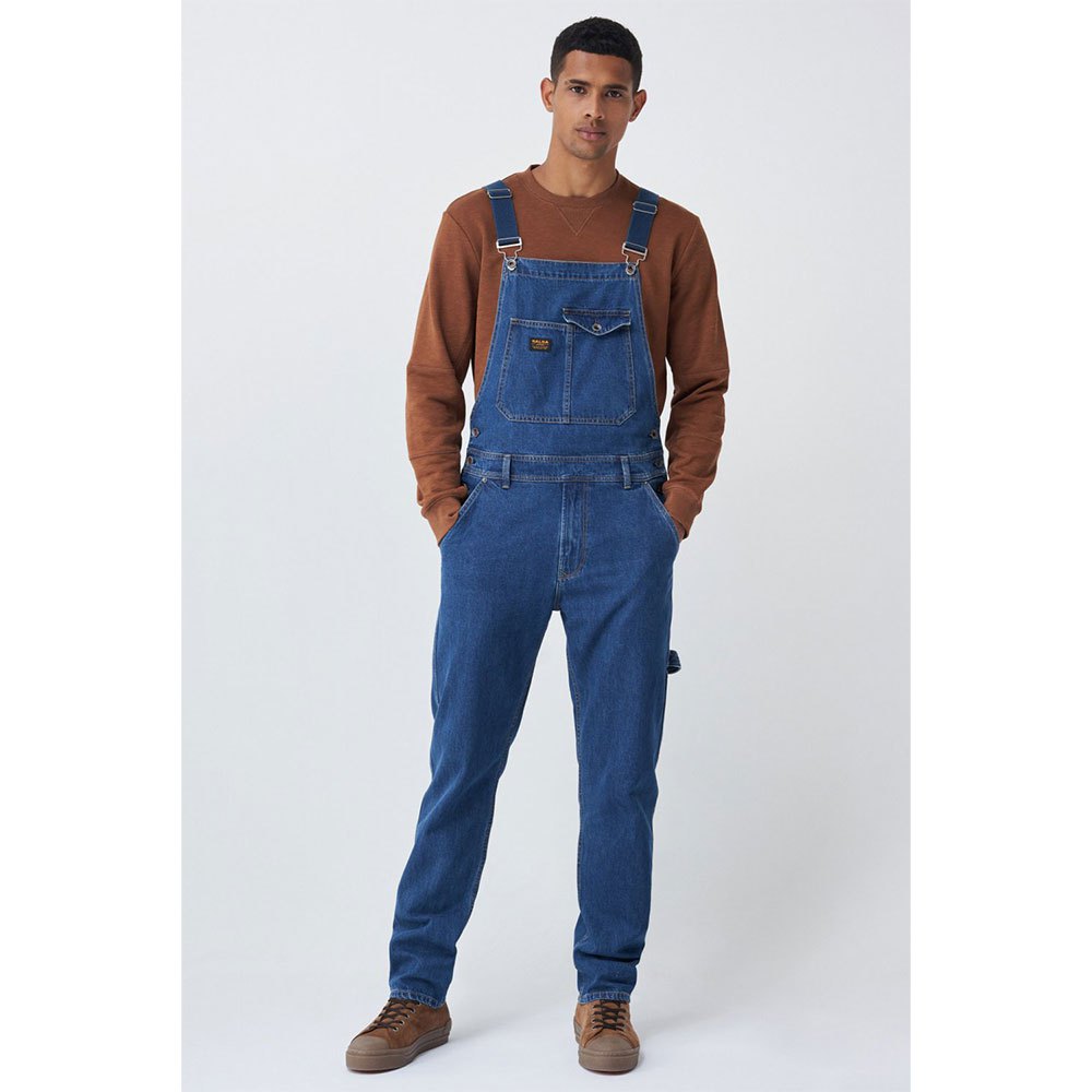 Salsa Jeans 125533-850 / Straight Look Tactical Dungarees Jeans 33 Blue günstig online kaufen