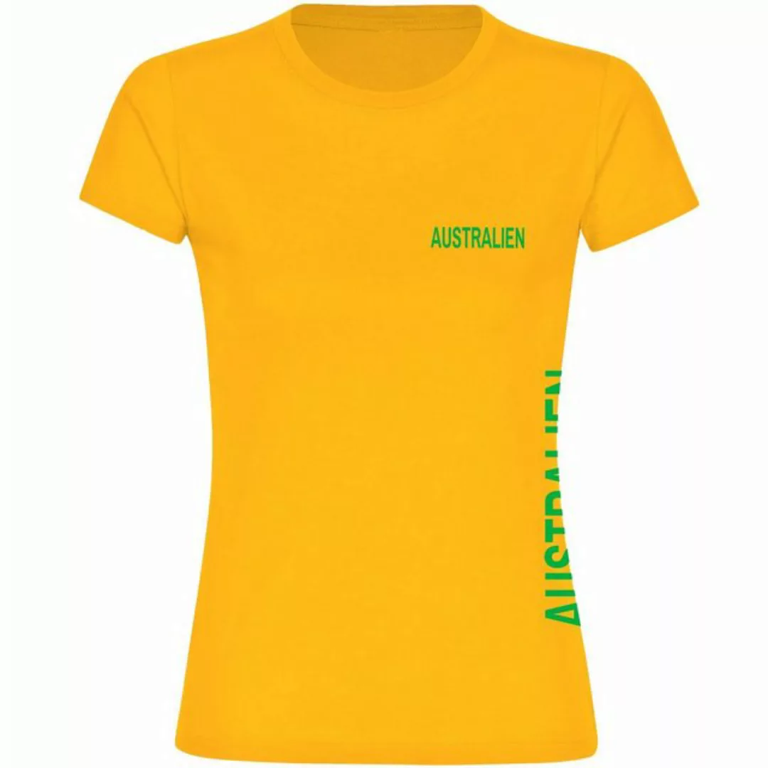 multifanshop T-Shirt Damen Australien - Brust & Seite - Frauen günstig online kaufen