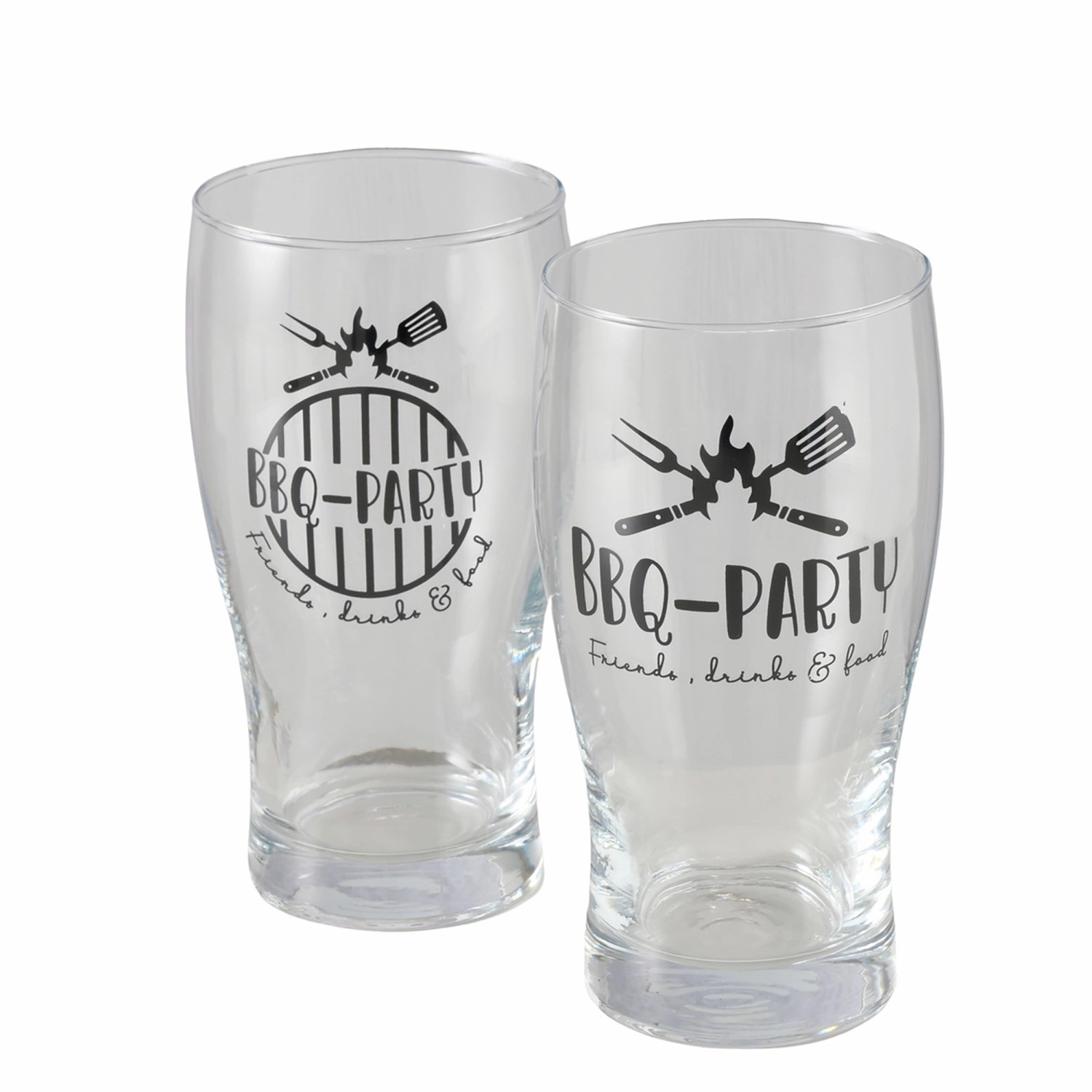 Boltze Bierglas BBQ 2-fach Sortiert 16 cm x 8 cm x 8 cm Schwarz günstig online kaufen