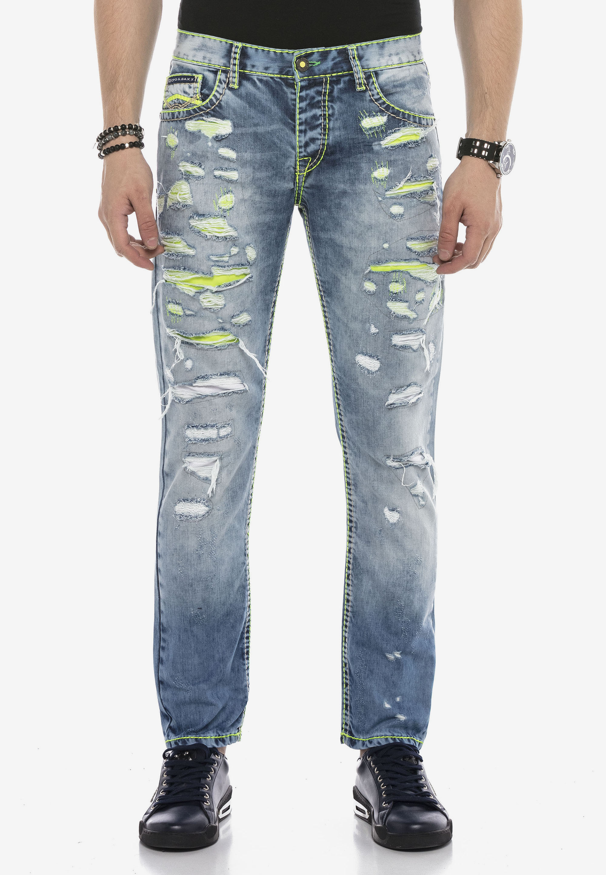 Cipo & Baxx Bequeme Jeans, im angesagten Destroyed-Look günstig online kaufen