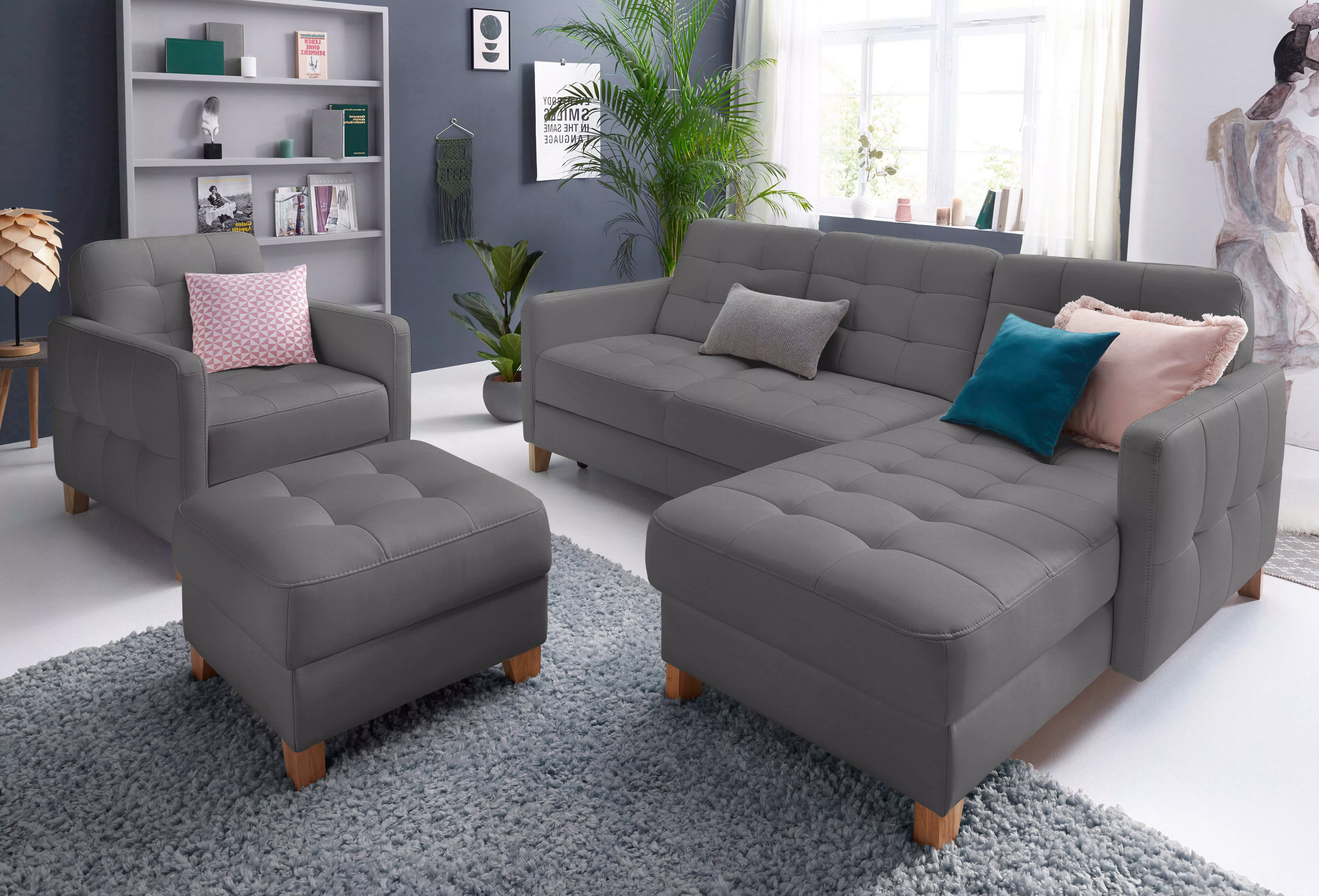 exxpo - sofa fashion Ecksofa "Elio, kompakt und komfortabel, bequem und zei günstig online kaufen