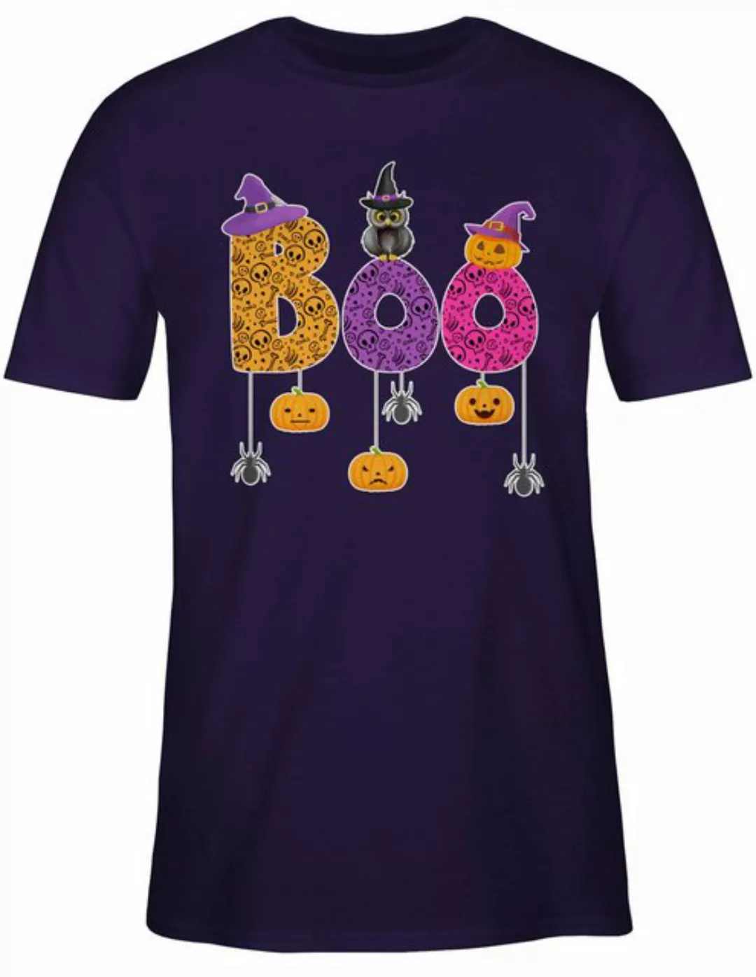 Shirtracer T-Shirt Boo Halloween I Spooky Halloween Halloween Kostüme Herre günstig online kaufen