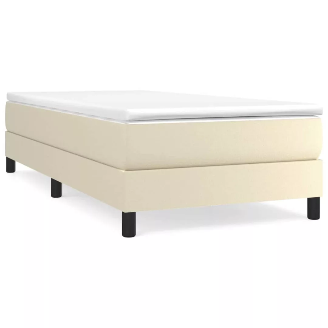 Vidaxl Boxspringbett Creme 100x200 Cm Kunstleder günstig online kaufen