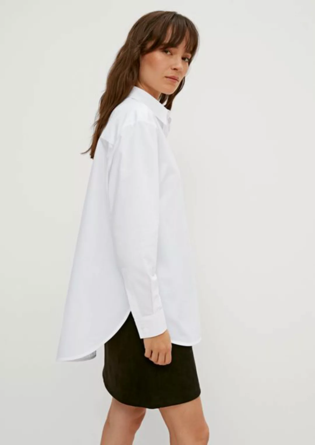 comma casual identity Langarmbluse Oversize-Bluse aus Baumwolle günstig online kaufen